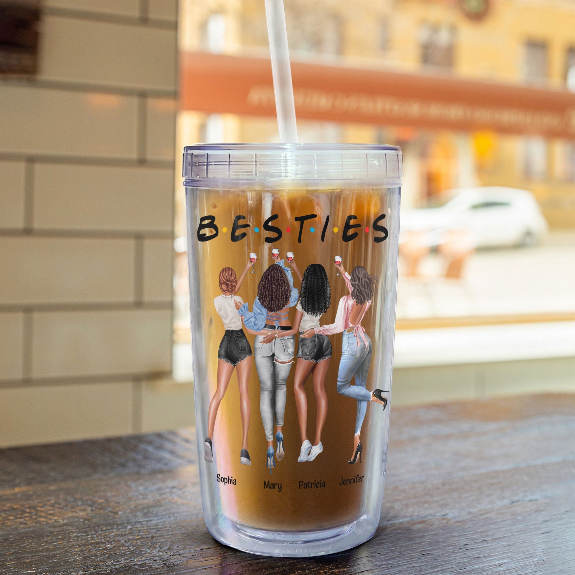 They Don't Know That We Know - Personalized Acrylic Insulated Tumbler With Straw