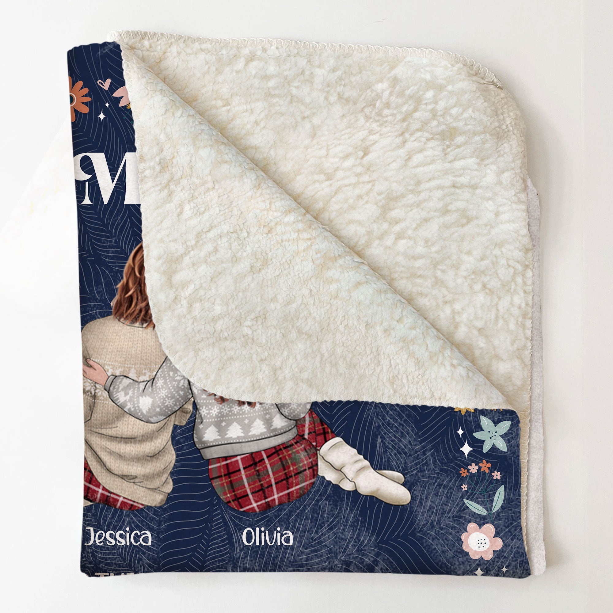 Think Of This Christmas Blanket As A Hug - Personalized Blanket