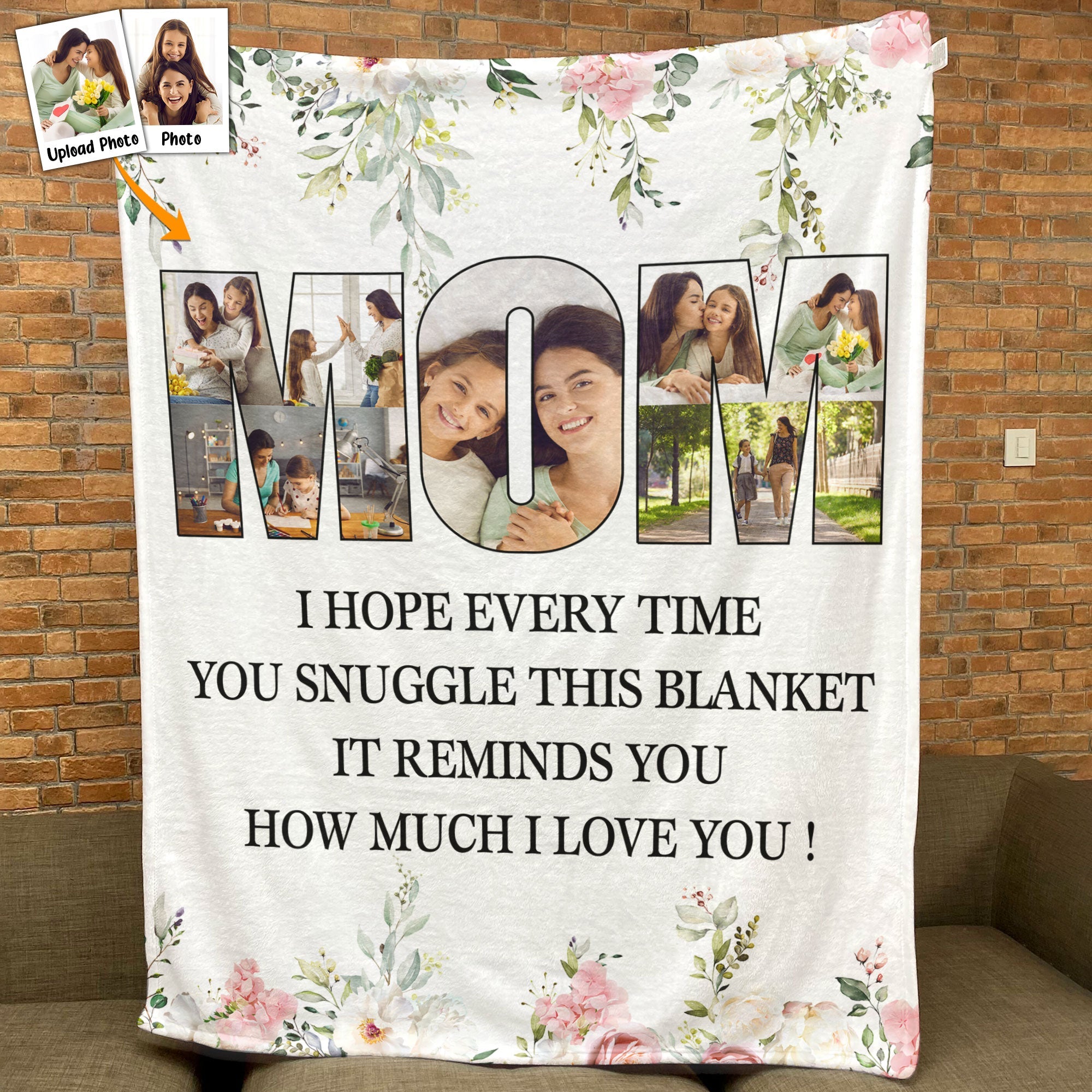 This Blanket Reminds You How Much We Love You - Personalized Photo Blanket