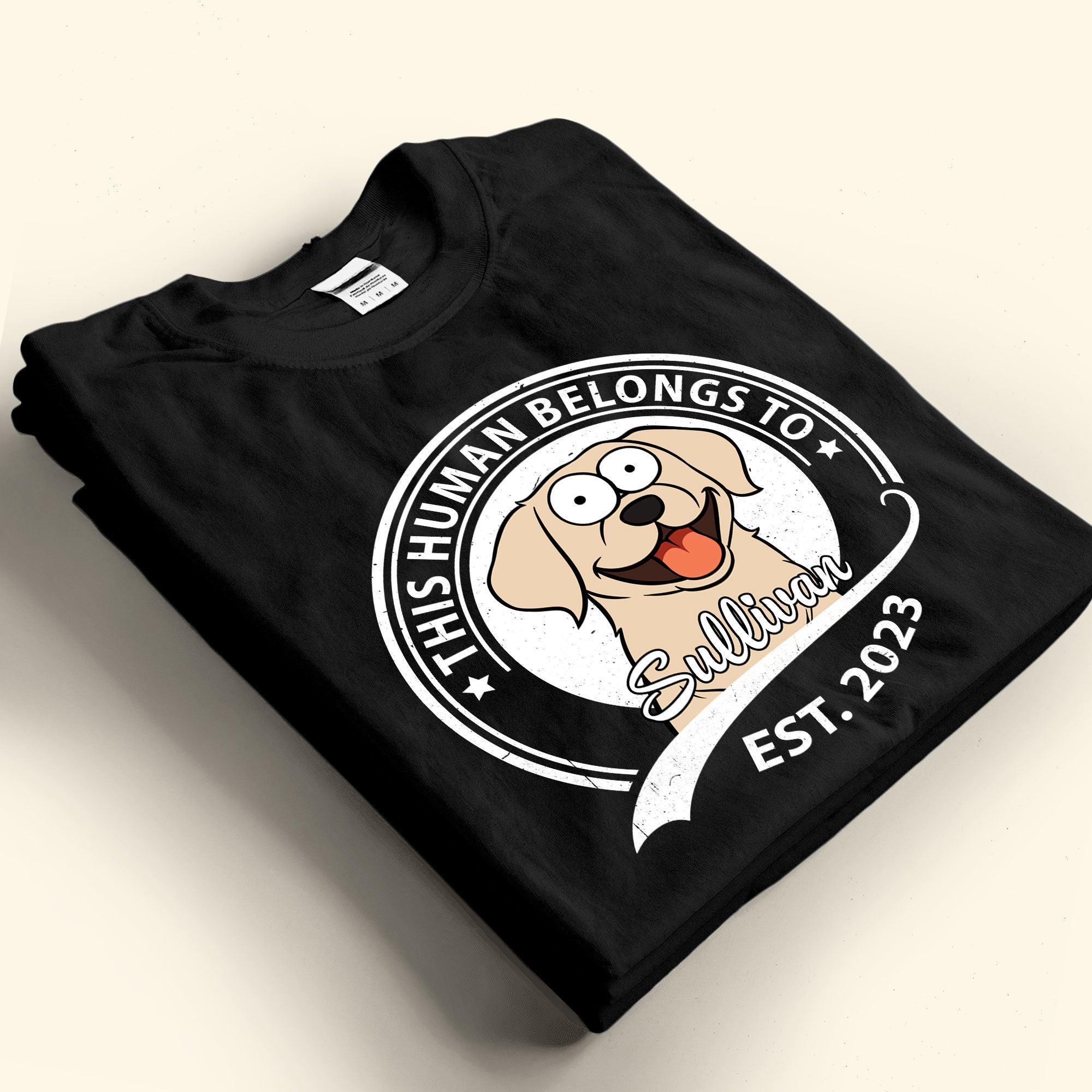 This Human Belongs To Dogs - Personalized Shirt