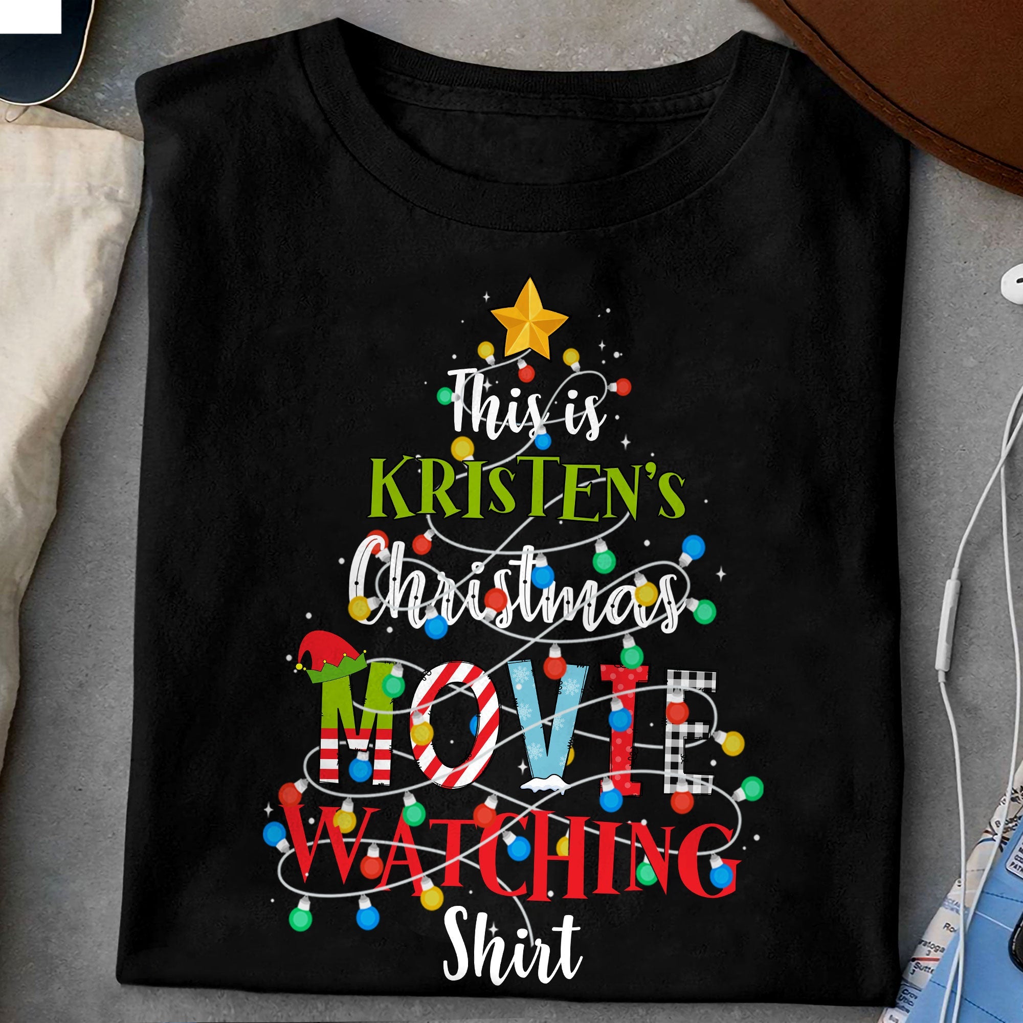 This Is My Christmas Movie Watching Shirt - Personalized Shirt