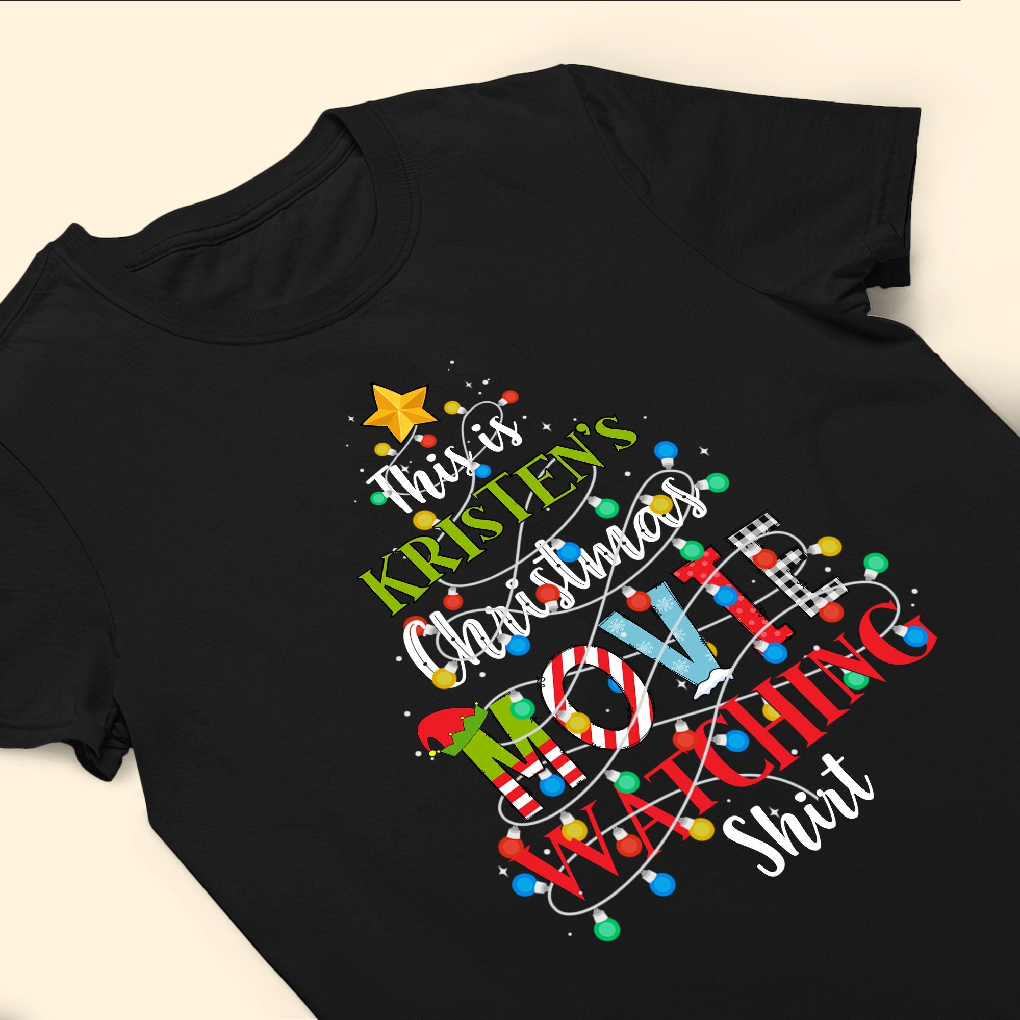 This Is My Christmas Movie Watching Shirt - Personalized Shirt