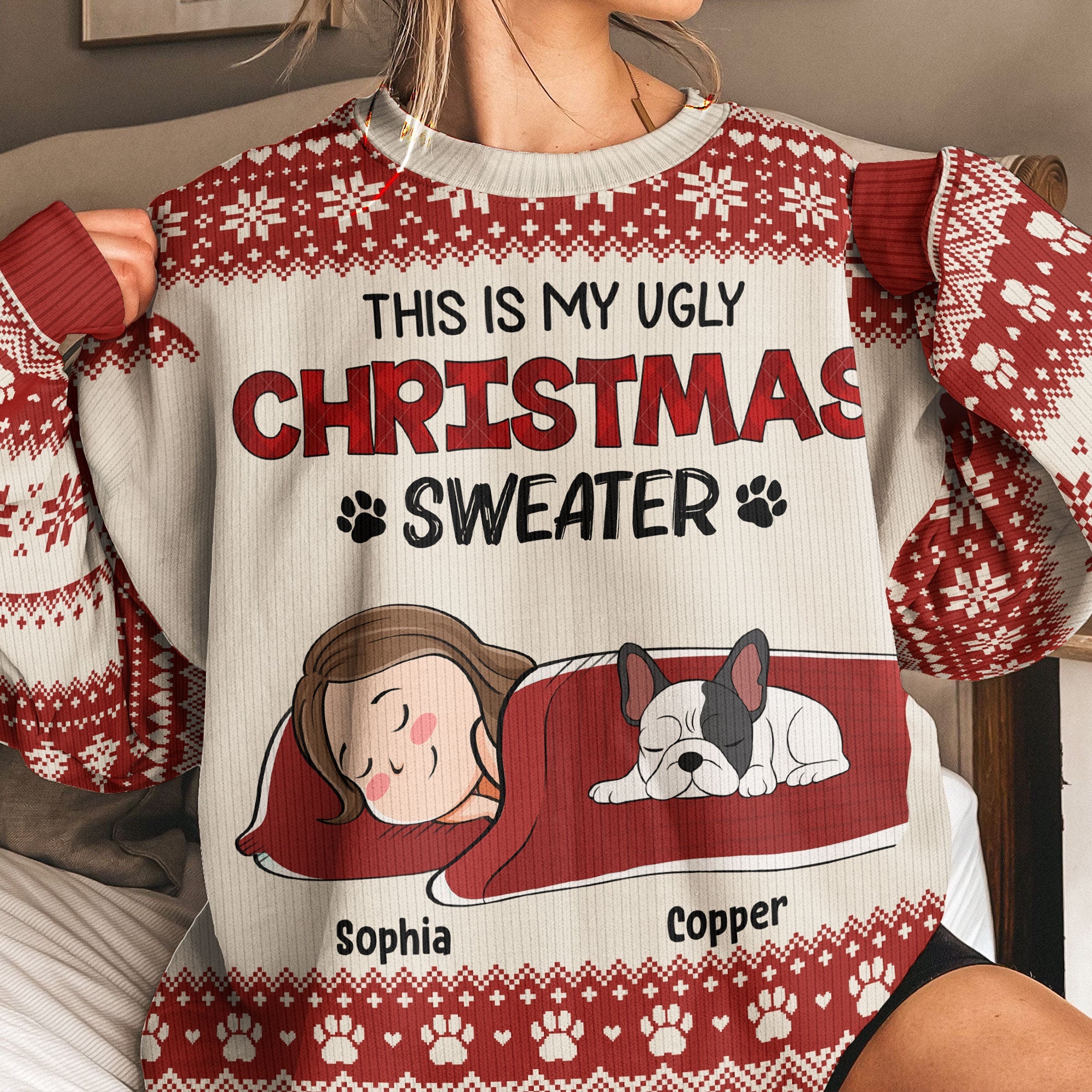 This Is My Ugly Christmas Sweater - Personalized Ugly Sweater