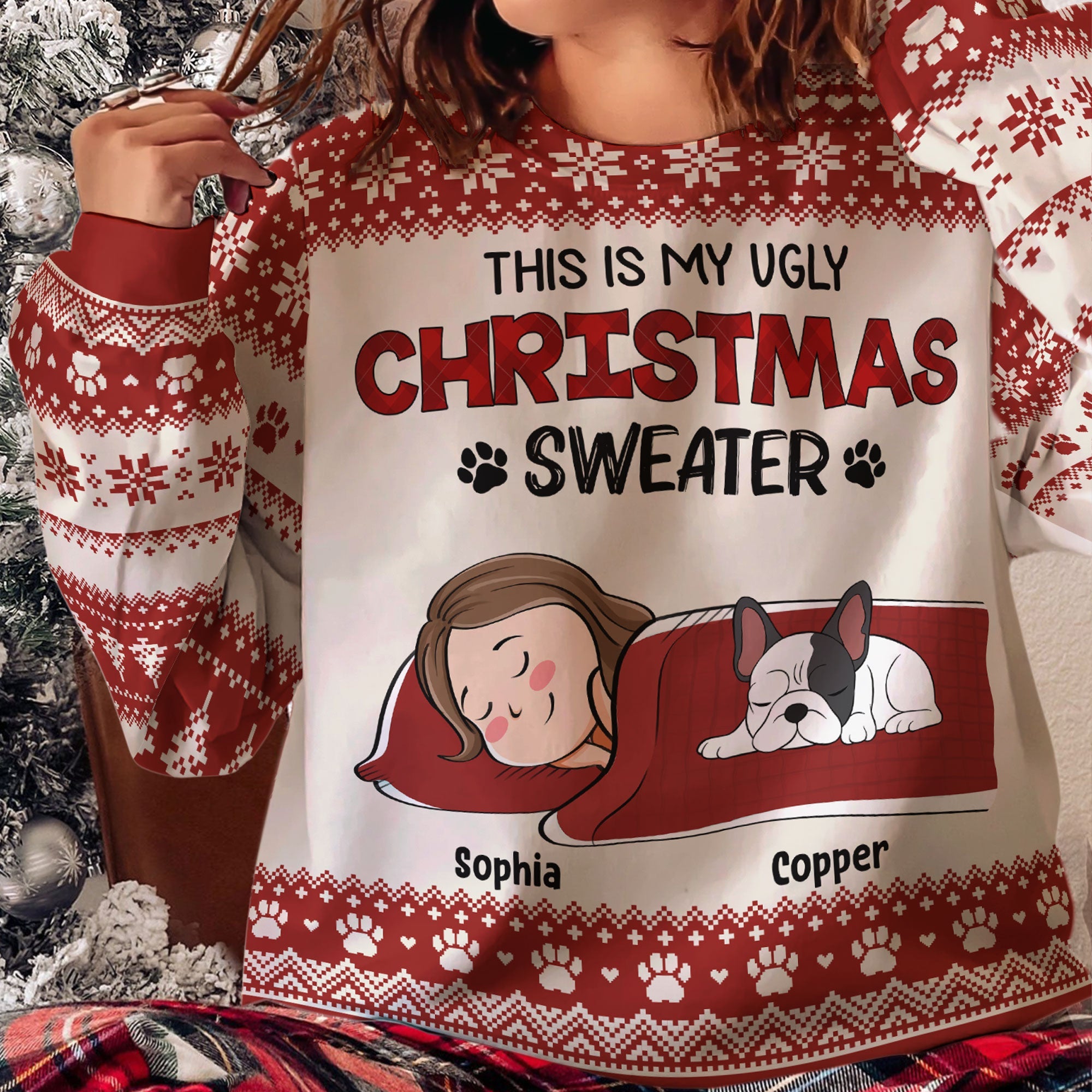 This Is My Ugly Christmas Sweater - Personalized Ugly Sweater