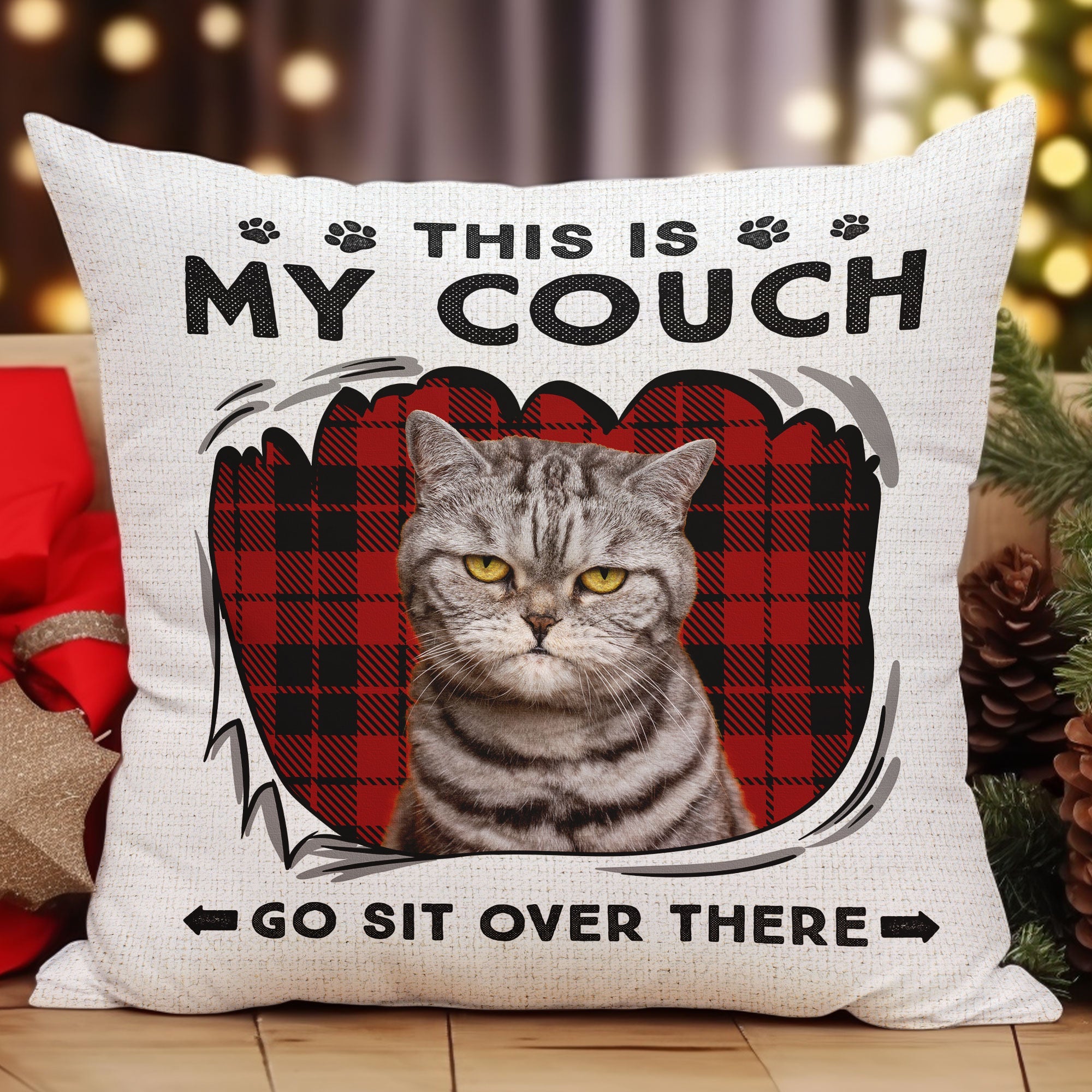 This Is My Couch - Personalized Photo Pillow (Insert Included)