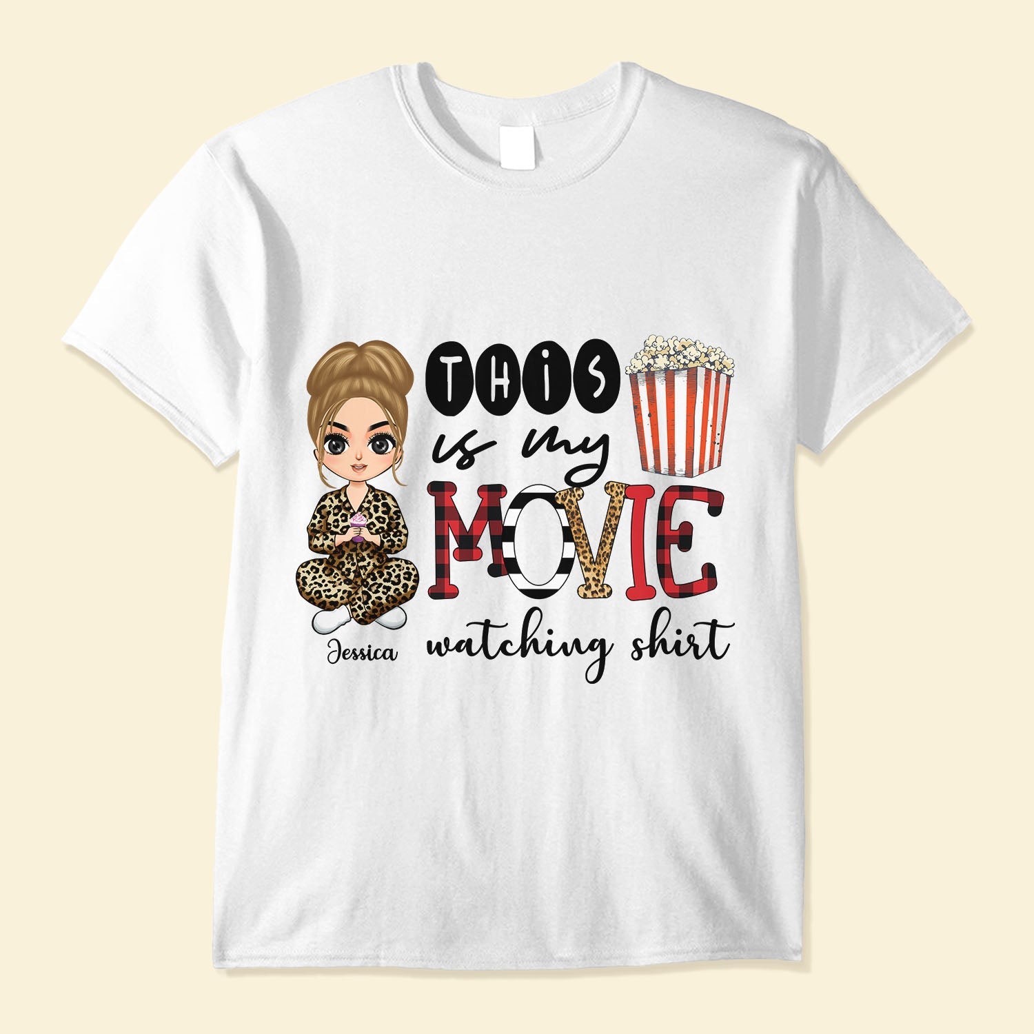 This Is My Movie Watching Shirt - Personalized Blanket - Birthday Gift For Her, Girl, Woman