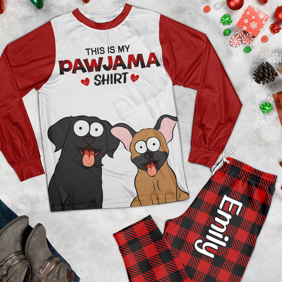 This Is My Pawjama Shirt - New Version - Personalized Pajamas