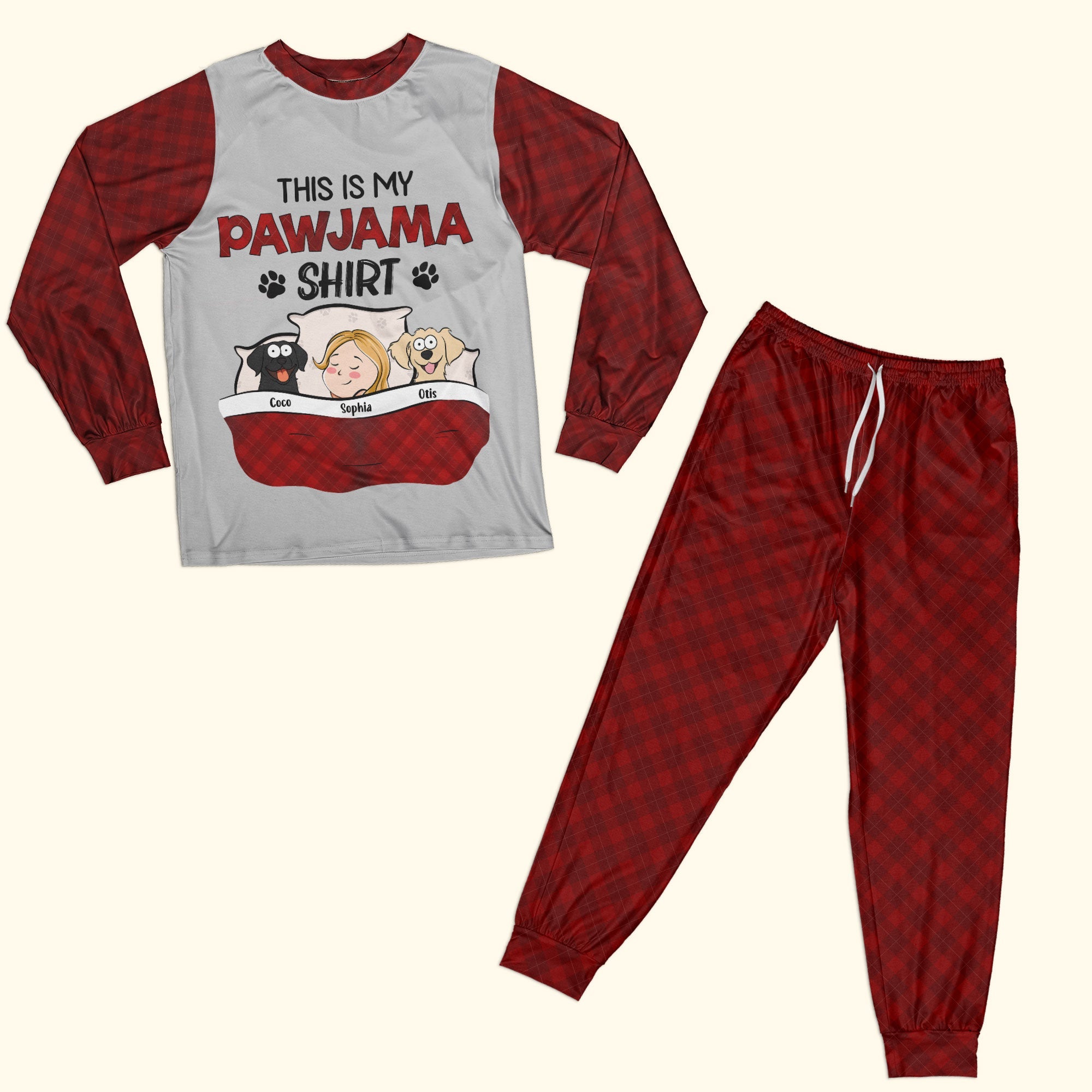 This Is My Pawjama Shirt - Personalized Pajama Set