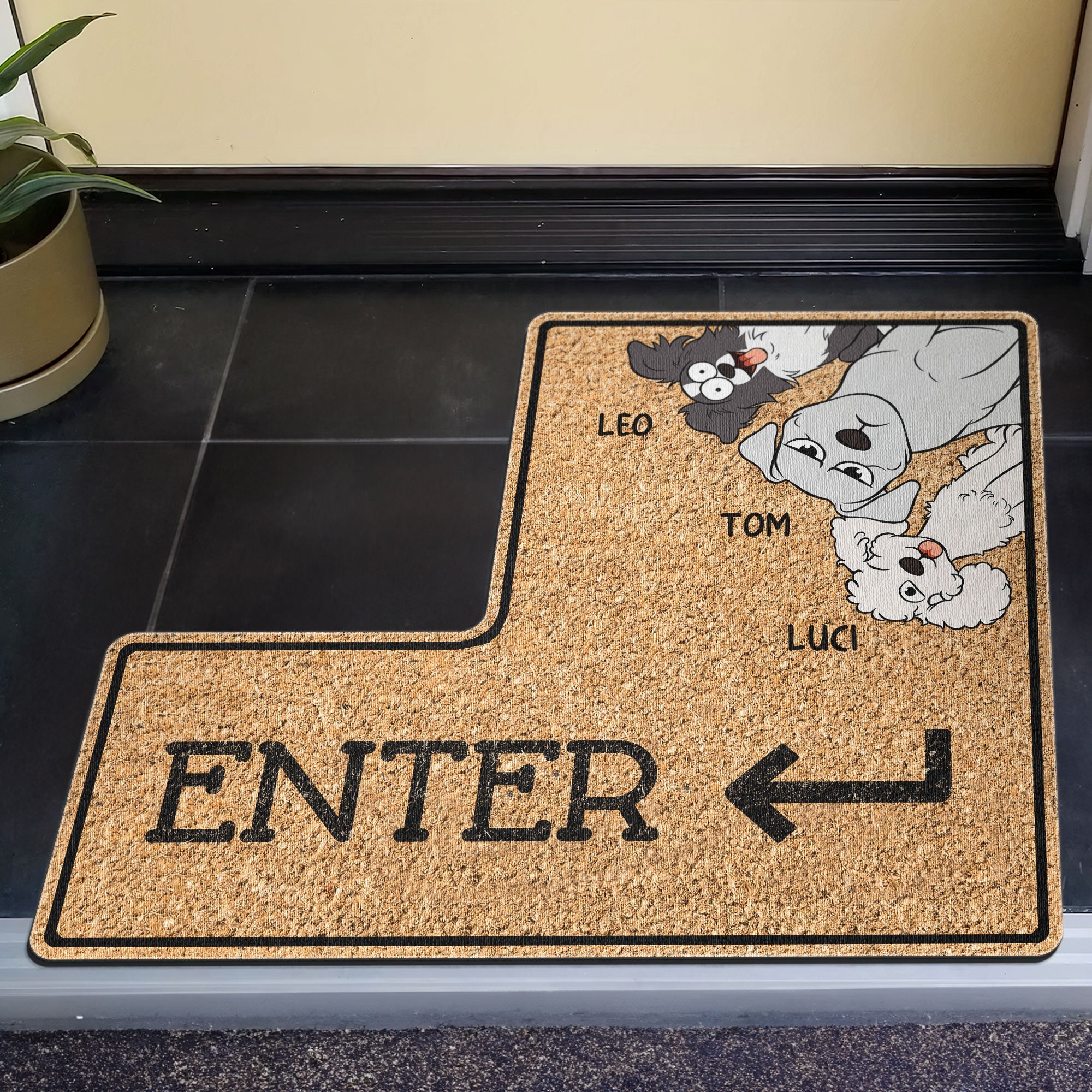 Enter - Personalized Doormat