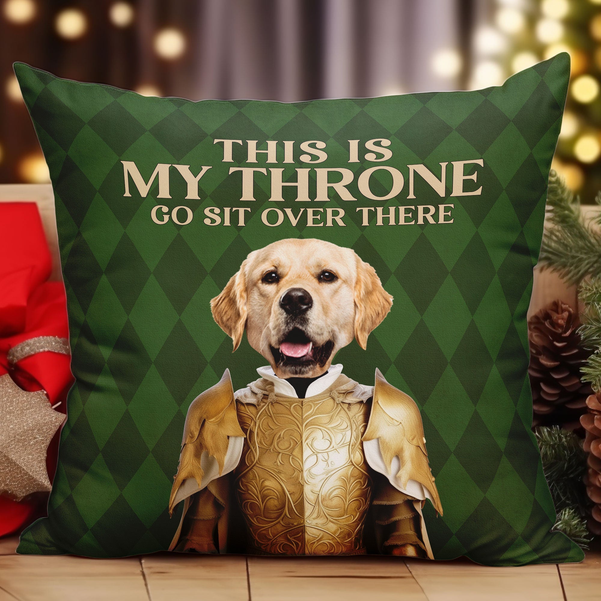 This Is My Throne - Personalized Photo Pillow (Insert Included)