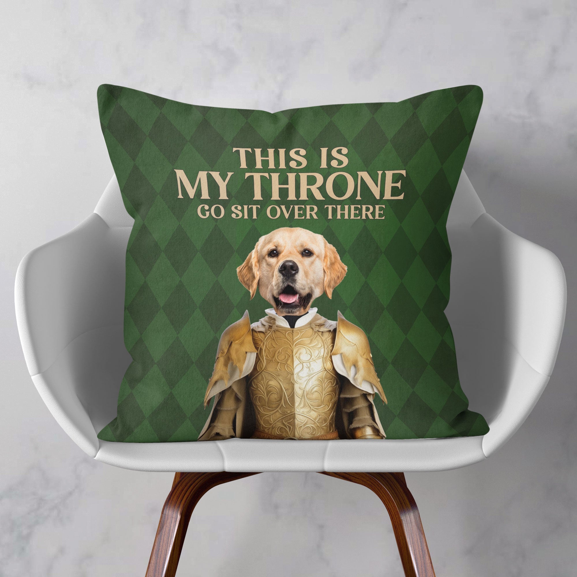 This Is My Throne - Personalized Photo Pillow (Insert Included)