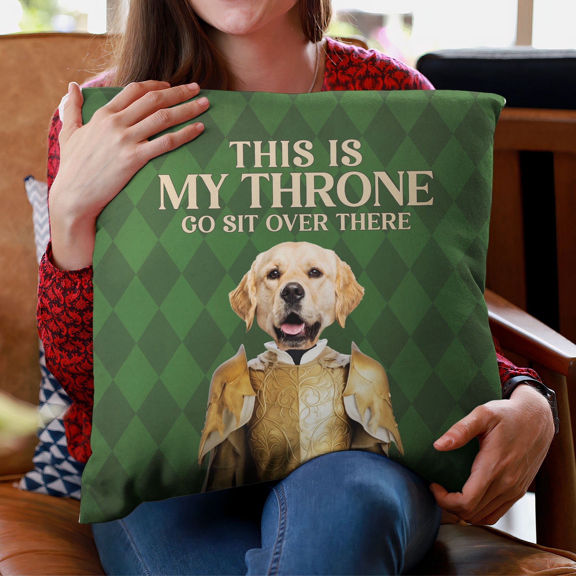 This Is My Throne - Personalized Photo Pillow (Insert Included)