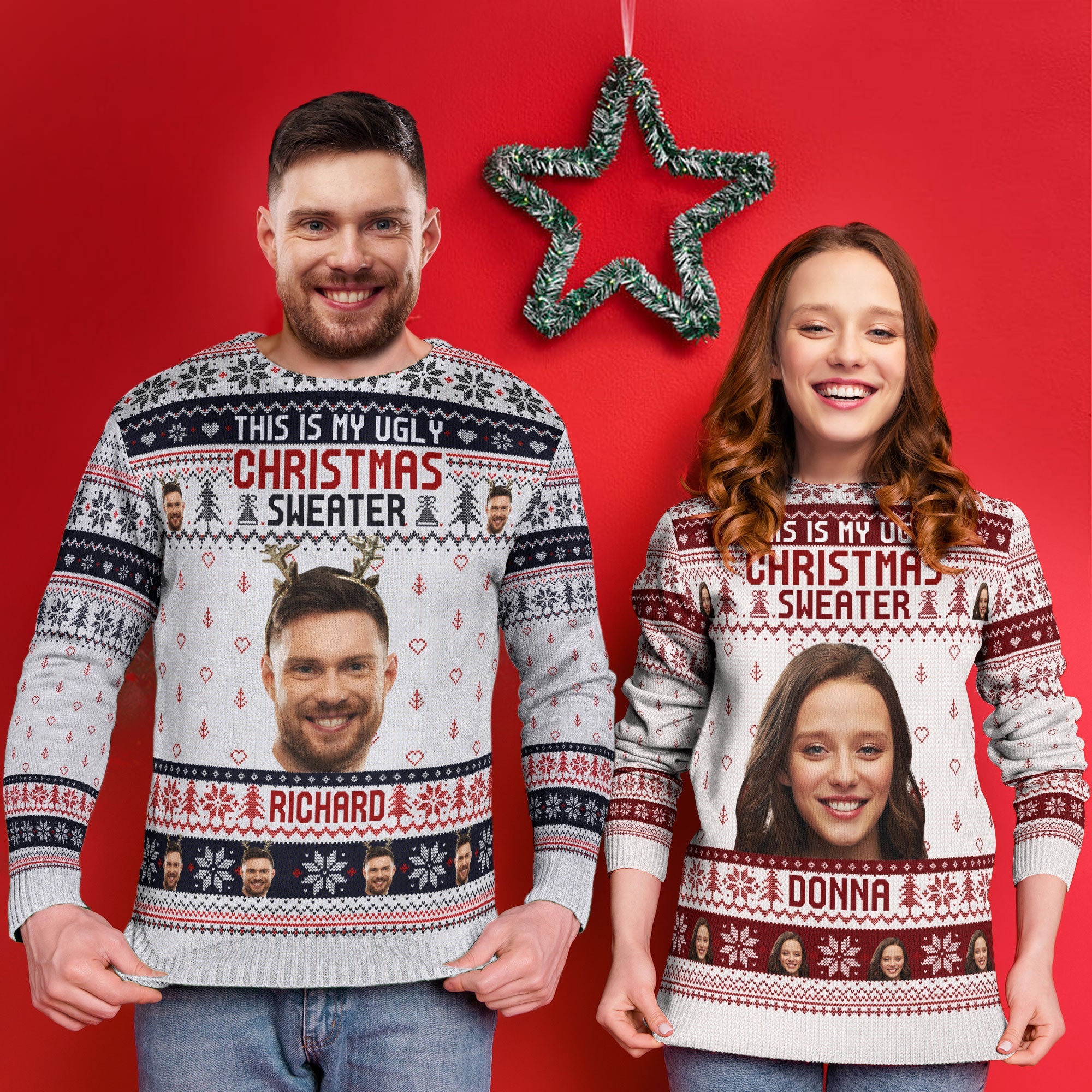 This Is My Ugly Sweater - Personalized Ugly Sweater