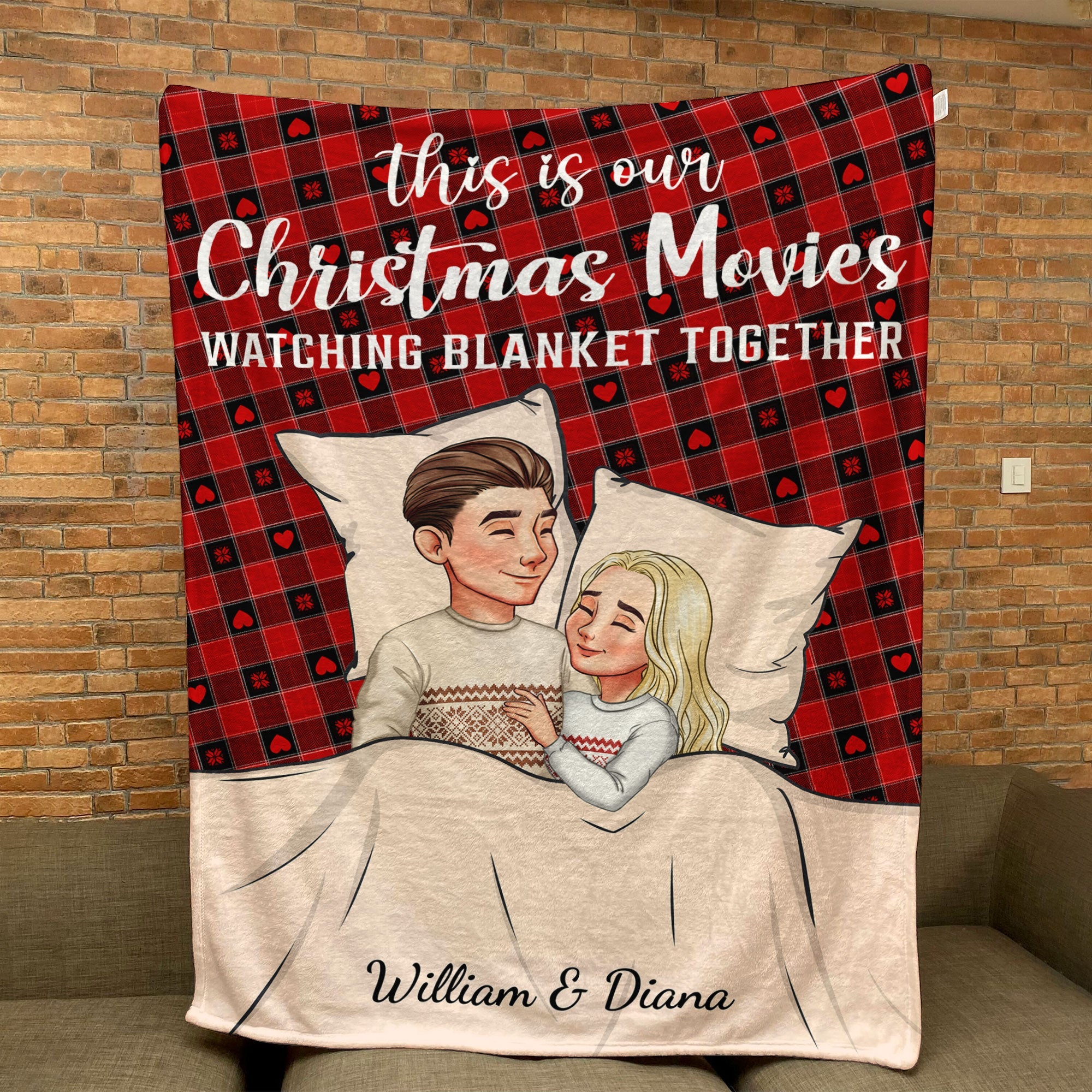 This Is Our Christmas Movies Watching Blanket Together - Personalized Blanket