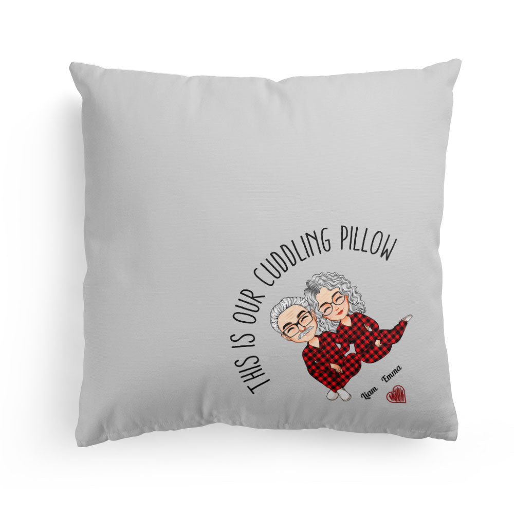 This Is Our Cuddling Pillow - Personalized Pillow (Insert Included) - Anniversary, Valentine, Christmas, New Year Gift For Husband, Wife, Lover, Boyfriend, Girlfriend