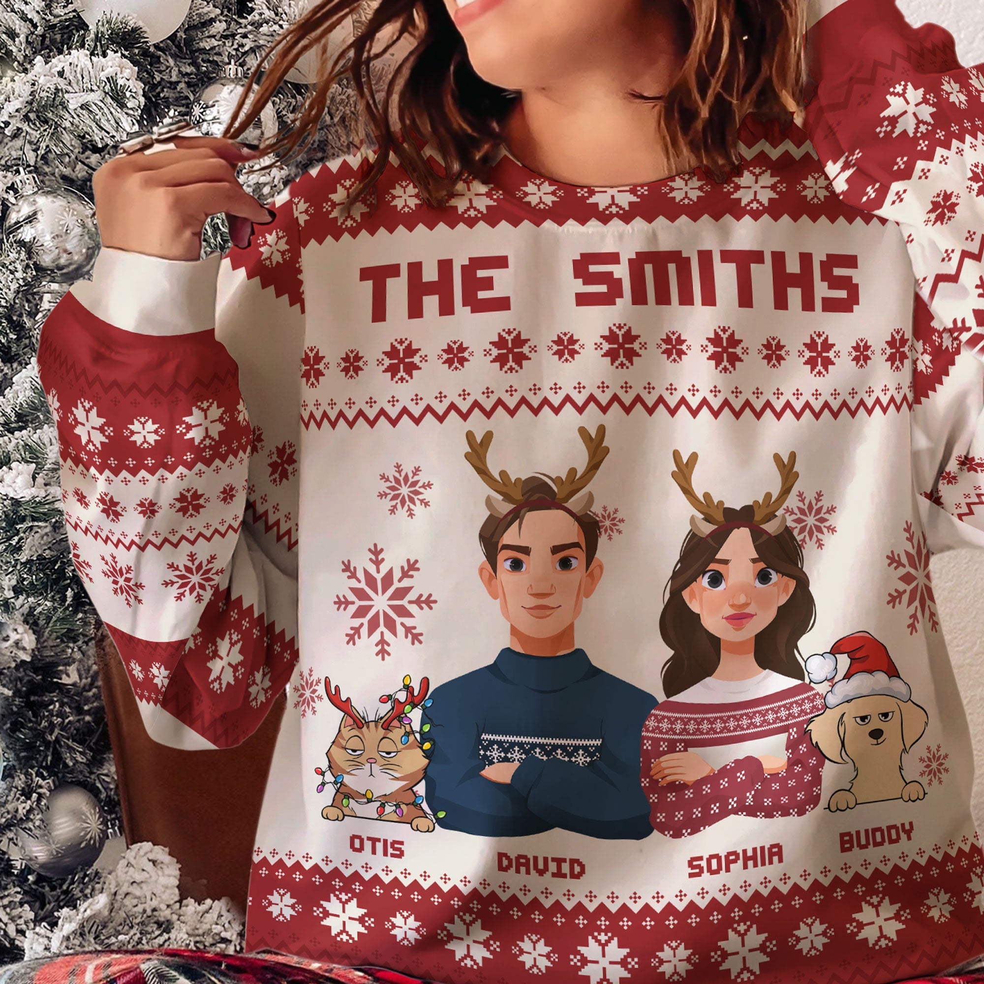 This Is Our Family - Personalized Ugly Sweater