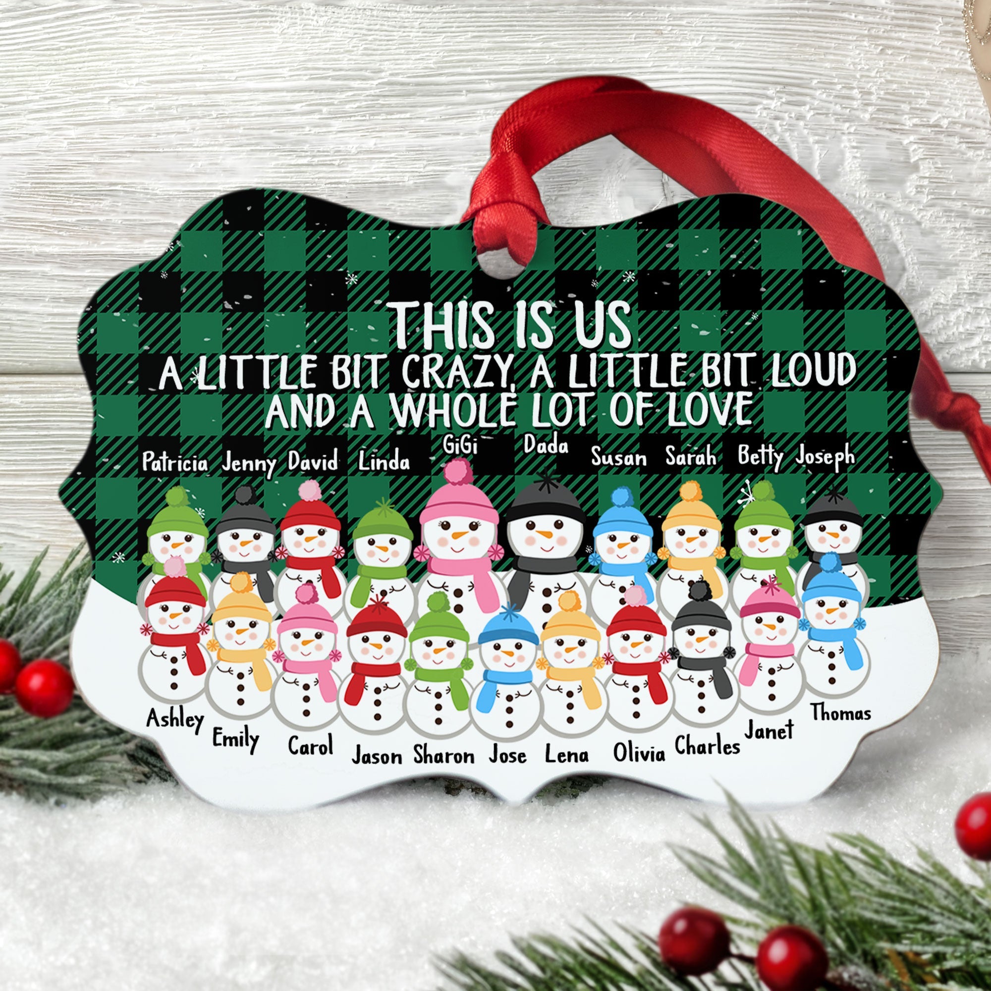 This Is Us A Whole Lot Of Love - Personalized Family Ornament