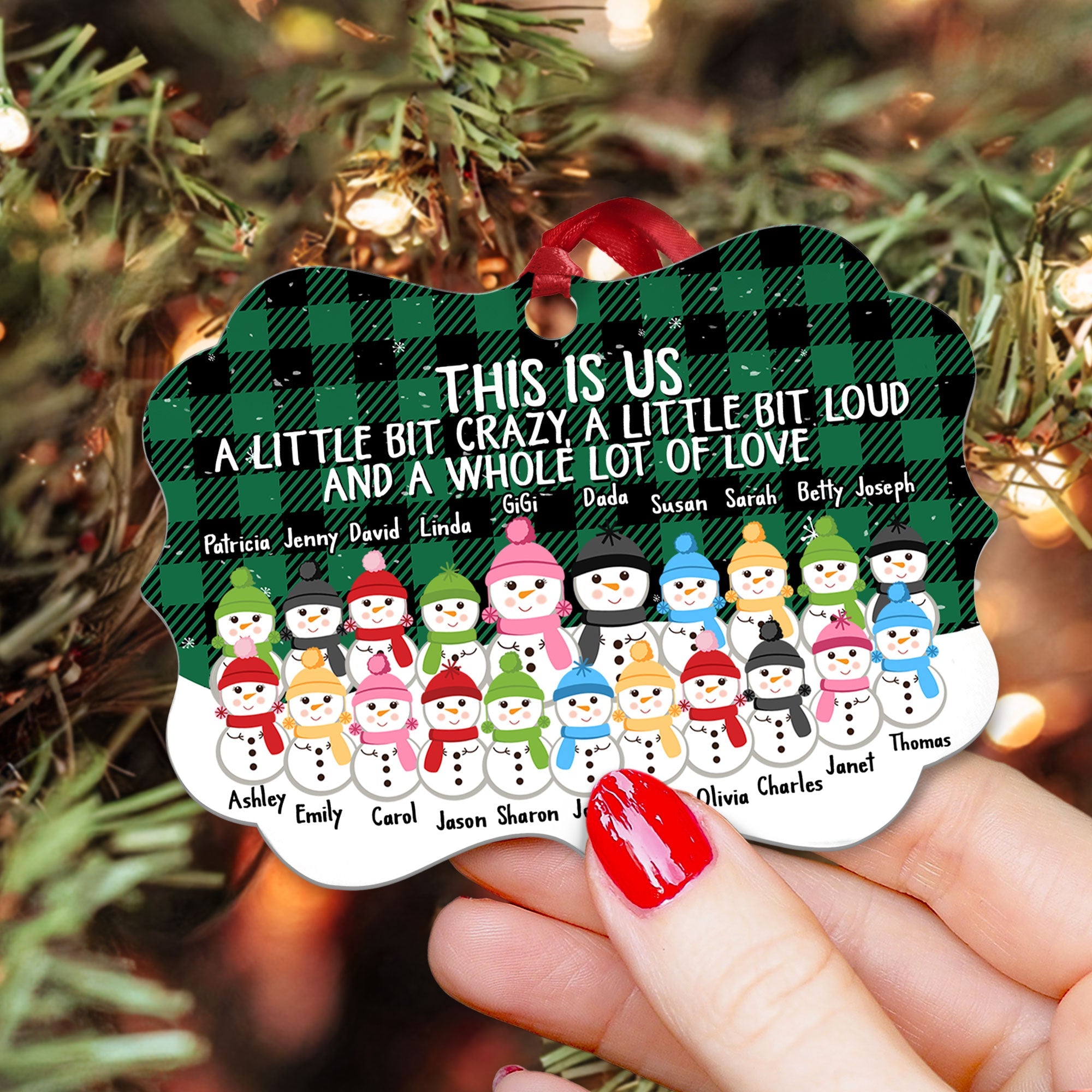 This Is Us A Whole Lot Of Love - Personalized Family Ornament