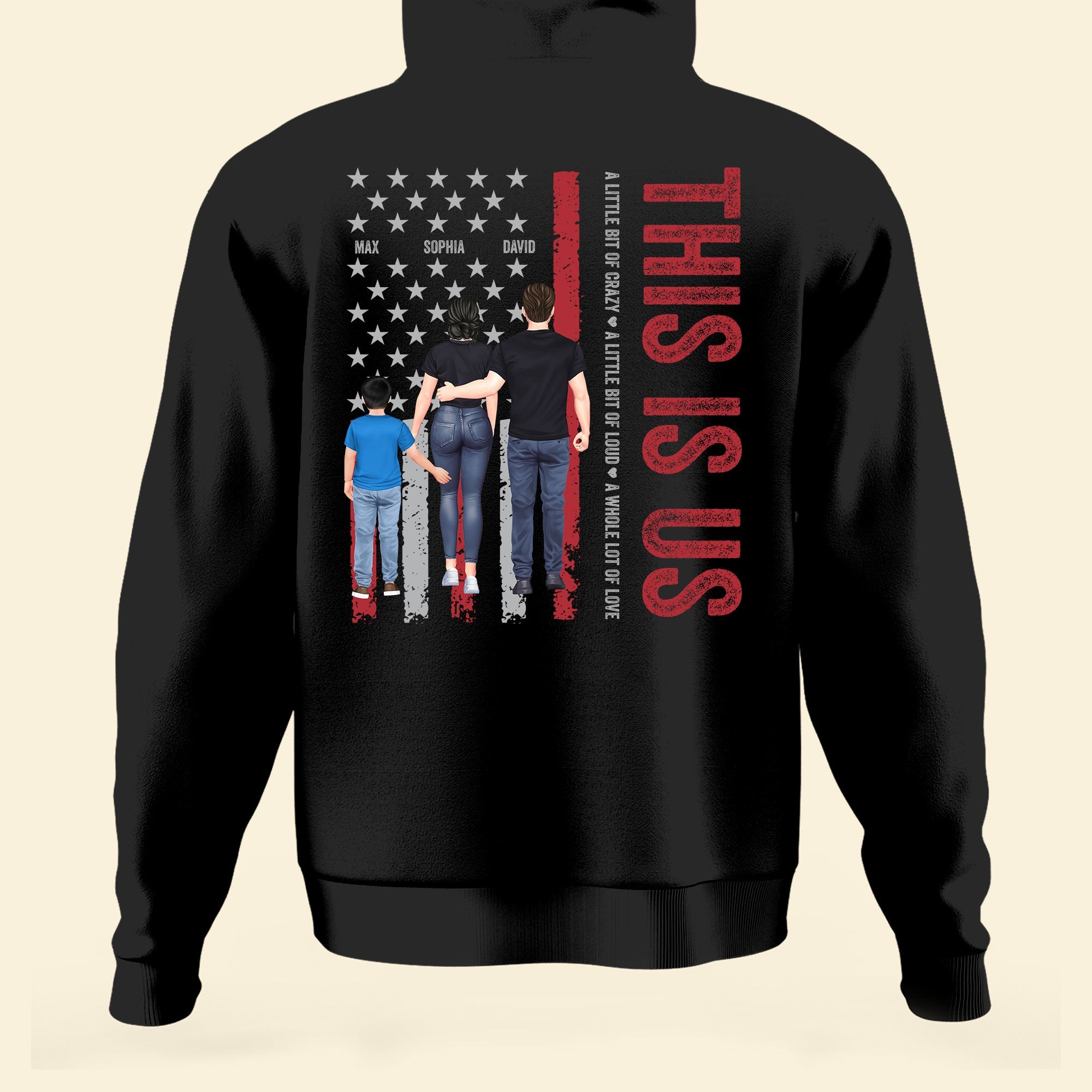 This Is Us Family - Personalized Back Printed Shirt