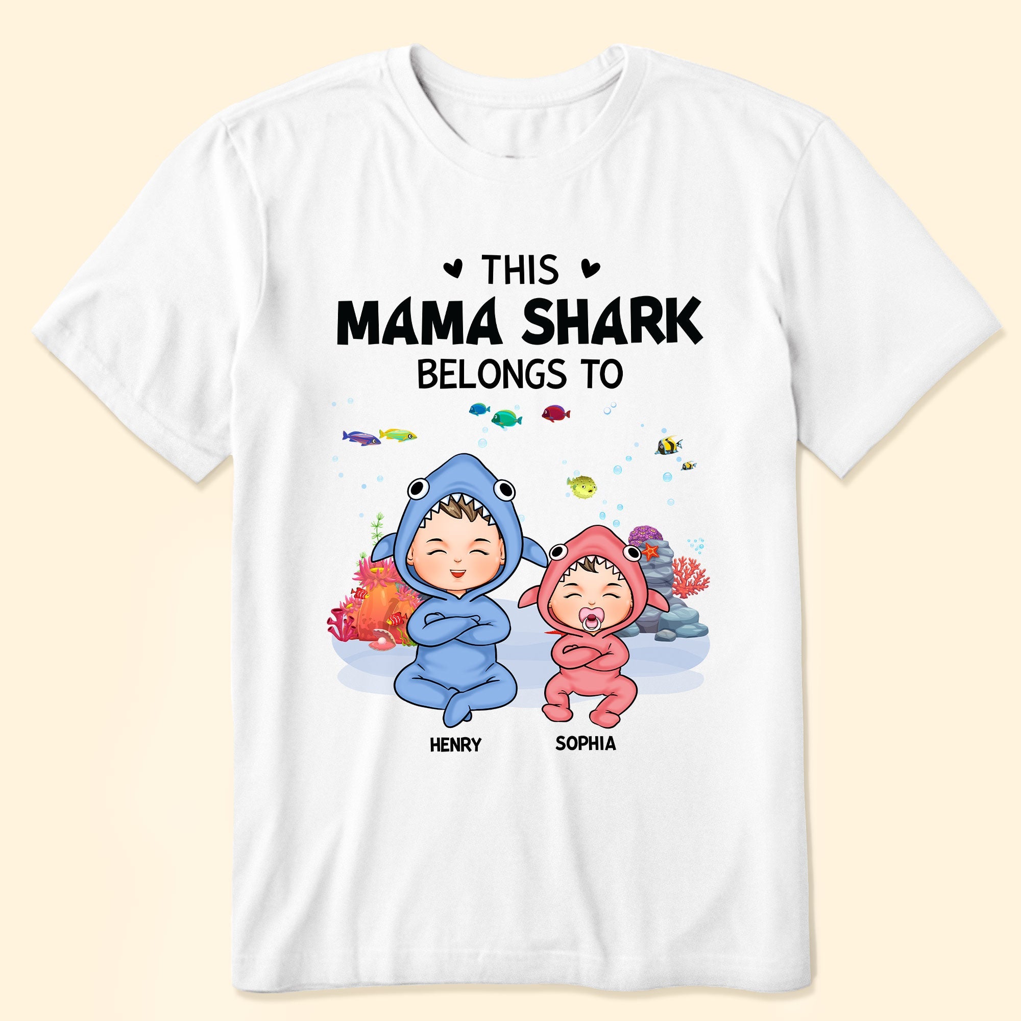 This Mama Shark Belongs To - Personalized Shirt