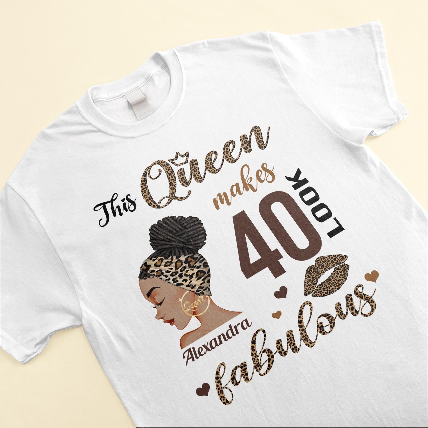 This Queen... Look Like Fabulous - Personalized Shirt - Birthday Gift For Black girl, woman