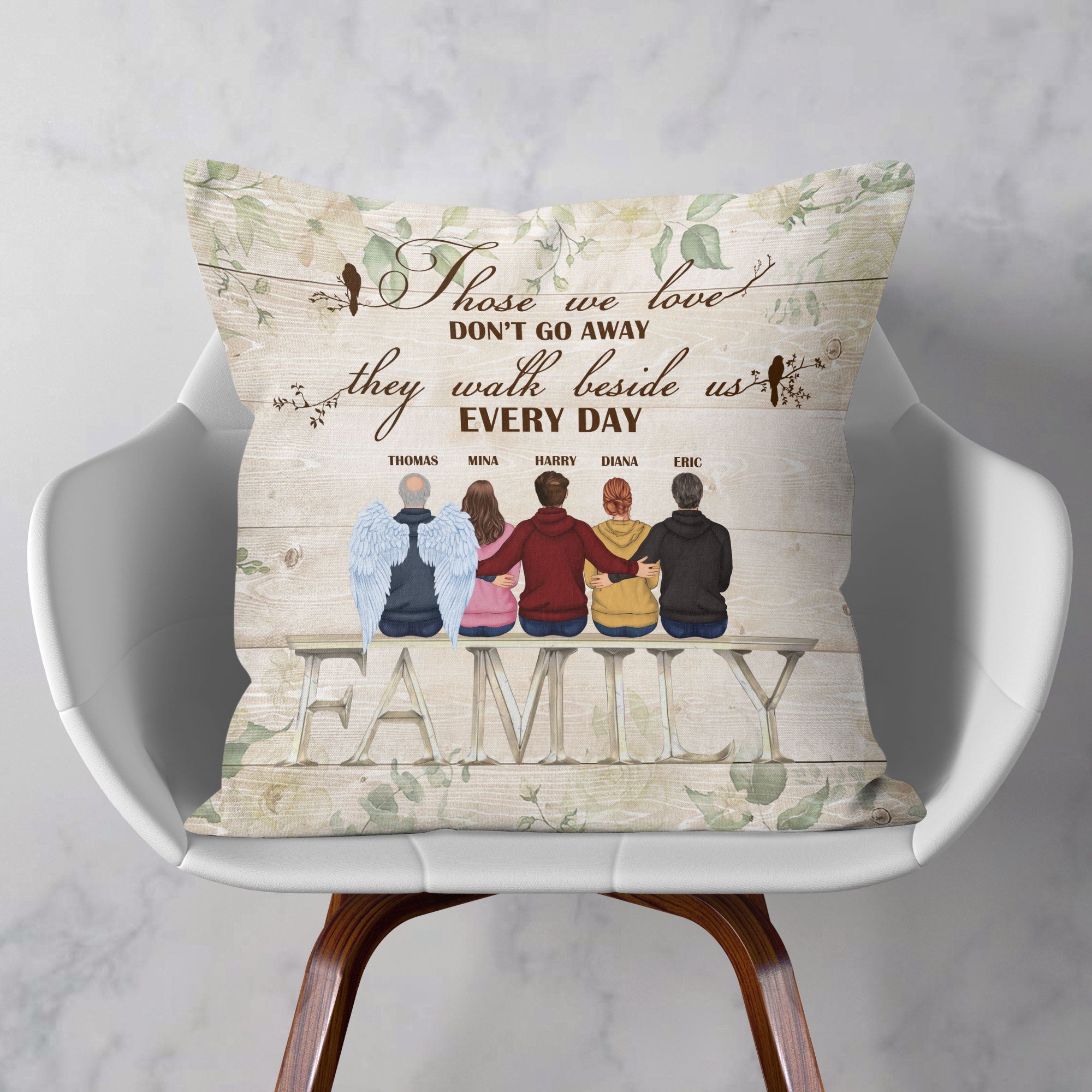 Those We Love Don't Go Away - Personalized Pillow (Insert Included)