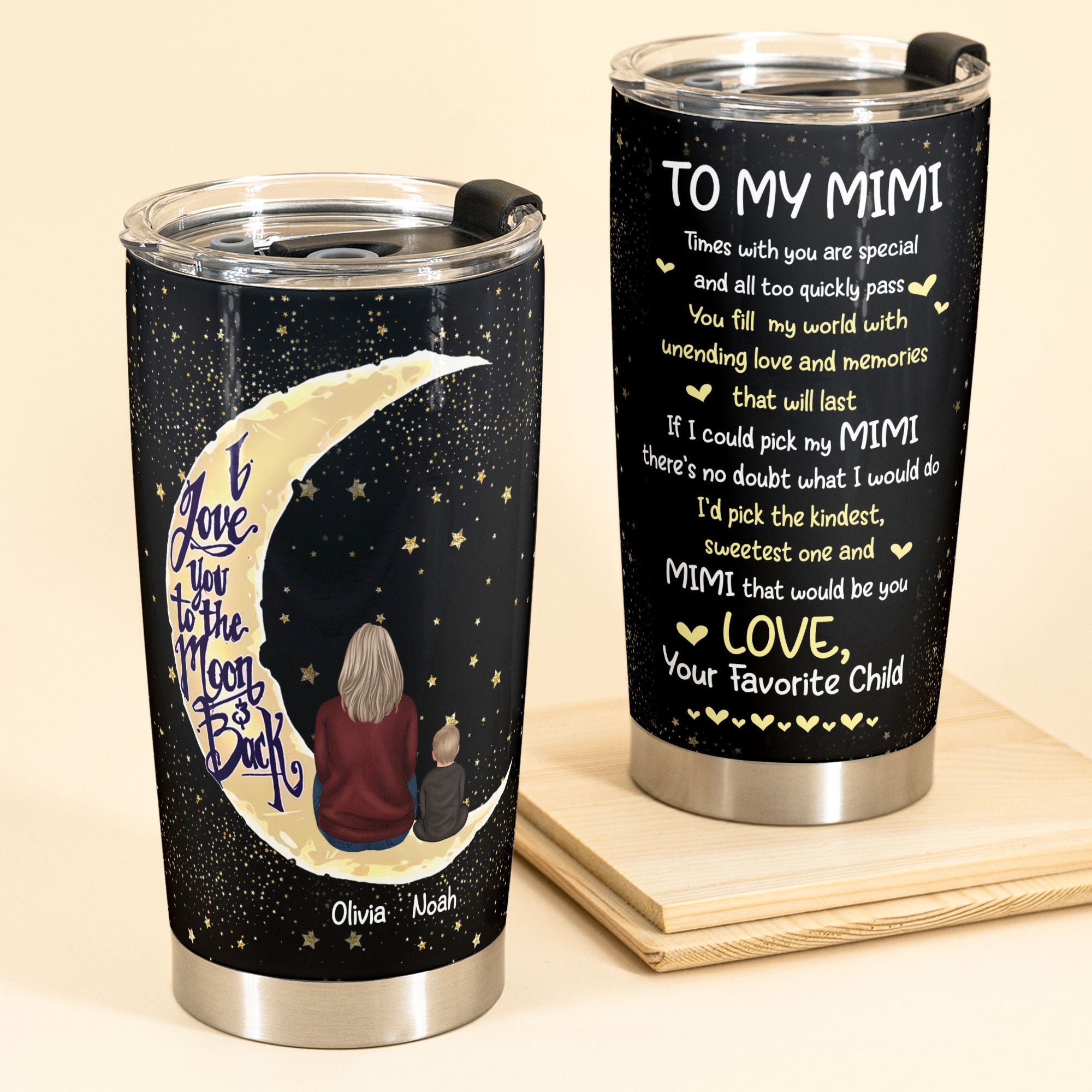 Times With You Are Special & All Too Quickly Pass - Personalized Tumbler Cup - Birthday, Mother's day, Grandparent's day Gift For Grandma, Mimi, Nana, Gigi, Grandmother