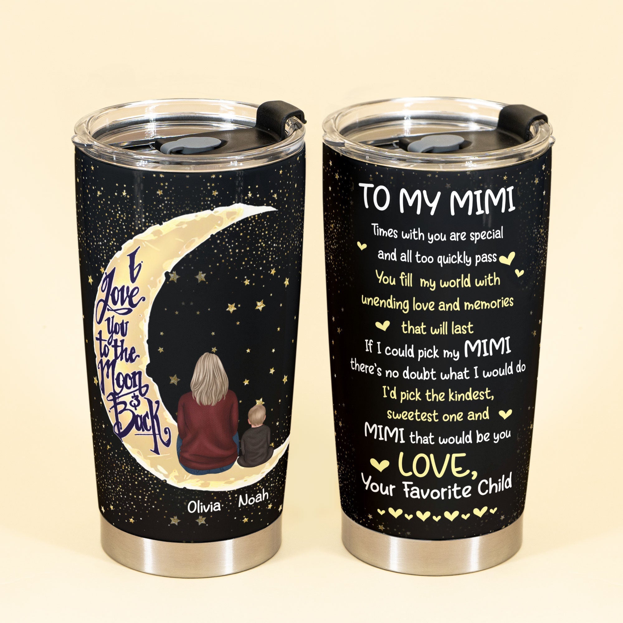 Times With You Are Special & All Too Quickly Pass - Personalized Tumbler Cup - Birthday, Mother's day, Grandparent's day Gift For Grandma, Mimi, Nana, Gigi, Grandmother