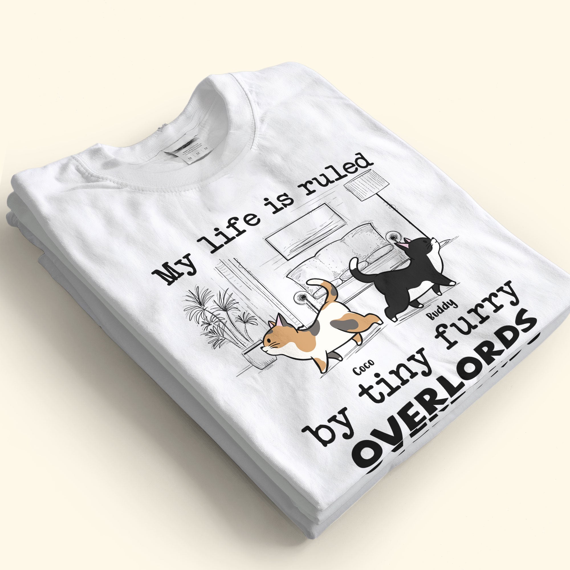 Tiny Furry Overlords - Personalized Shirt