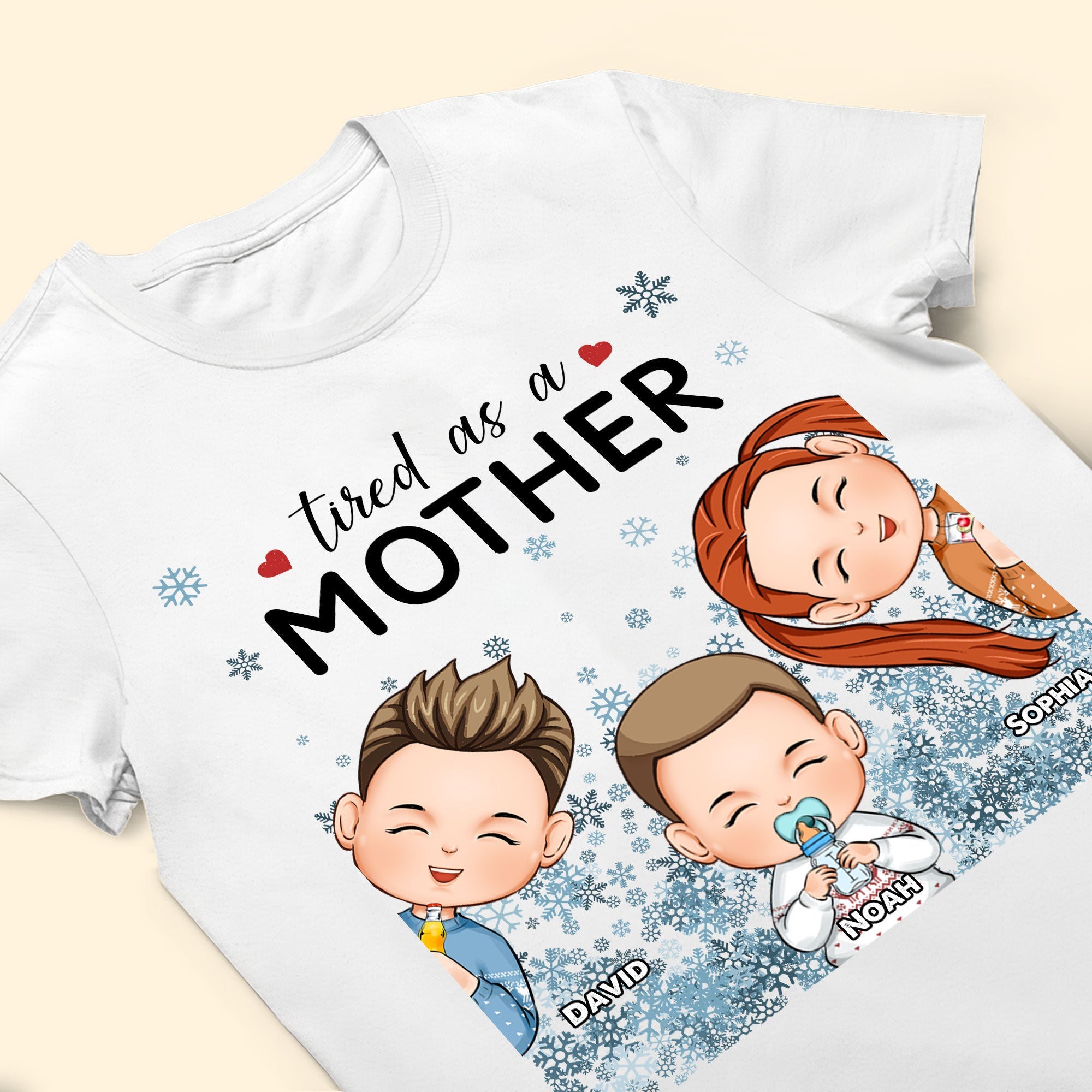 Tired As A Mother - Personalized Shirt