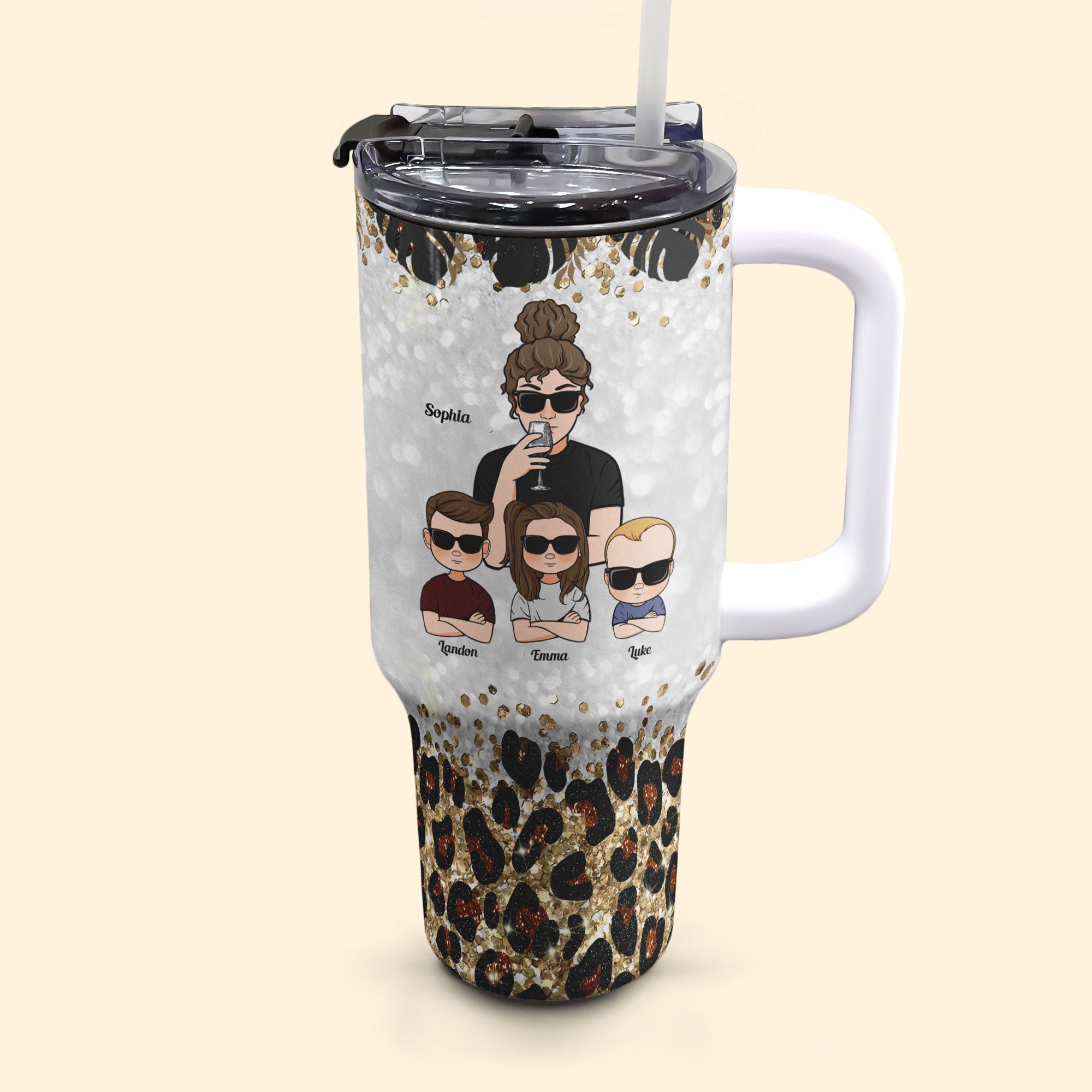 To Mom From The Reasons You Drink - Personalized 40oz Tumbler With Straw