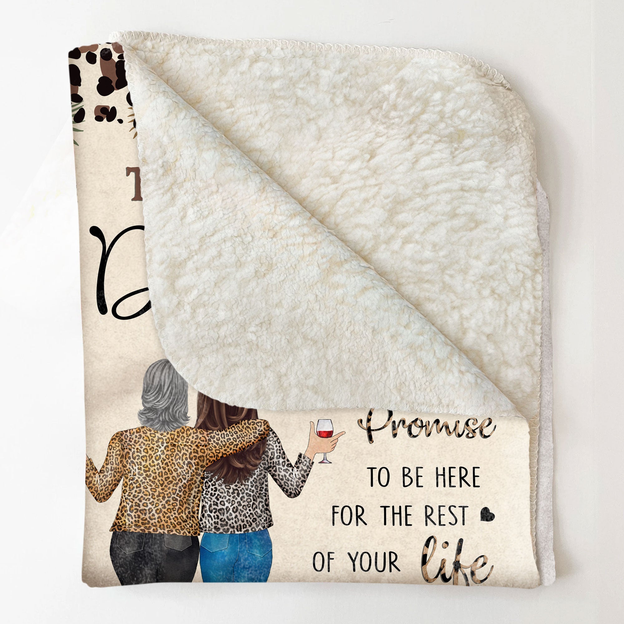 To My Daughter I Love You From Mom - Personalized Daughter Blanket