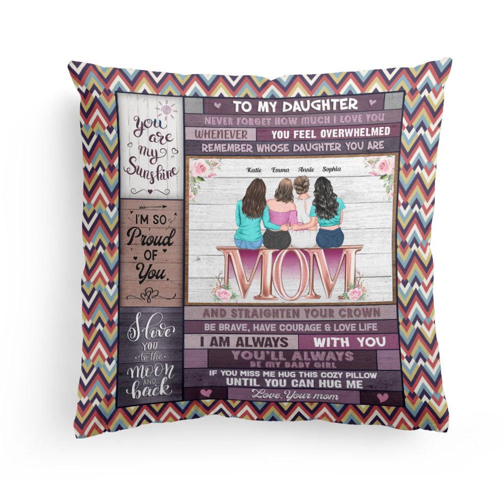 To My Daughter I Love You - Personalized Pillow (Insert Included)