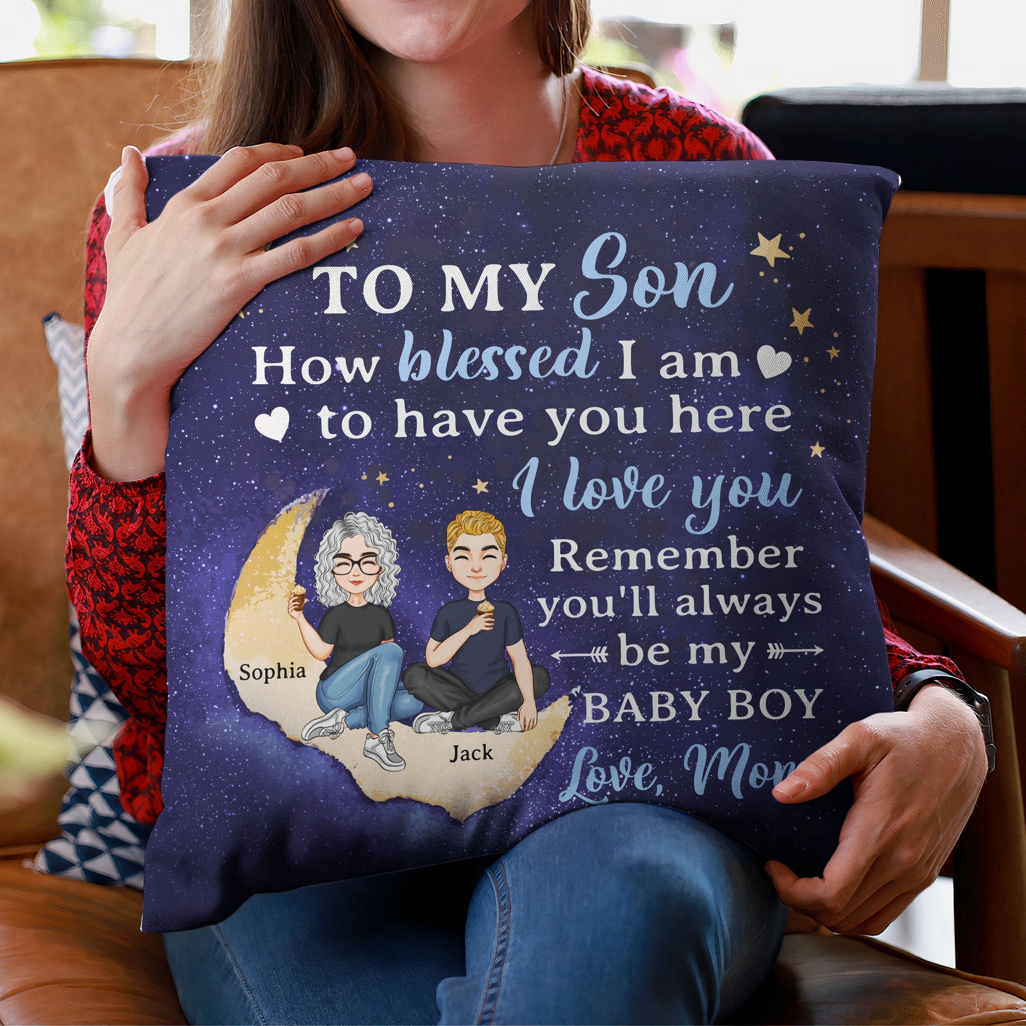 To My Daughter To My Son I Love You - Personalized Pillow - Birthday, Loving Gift For Daughter, Son, Kids