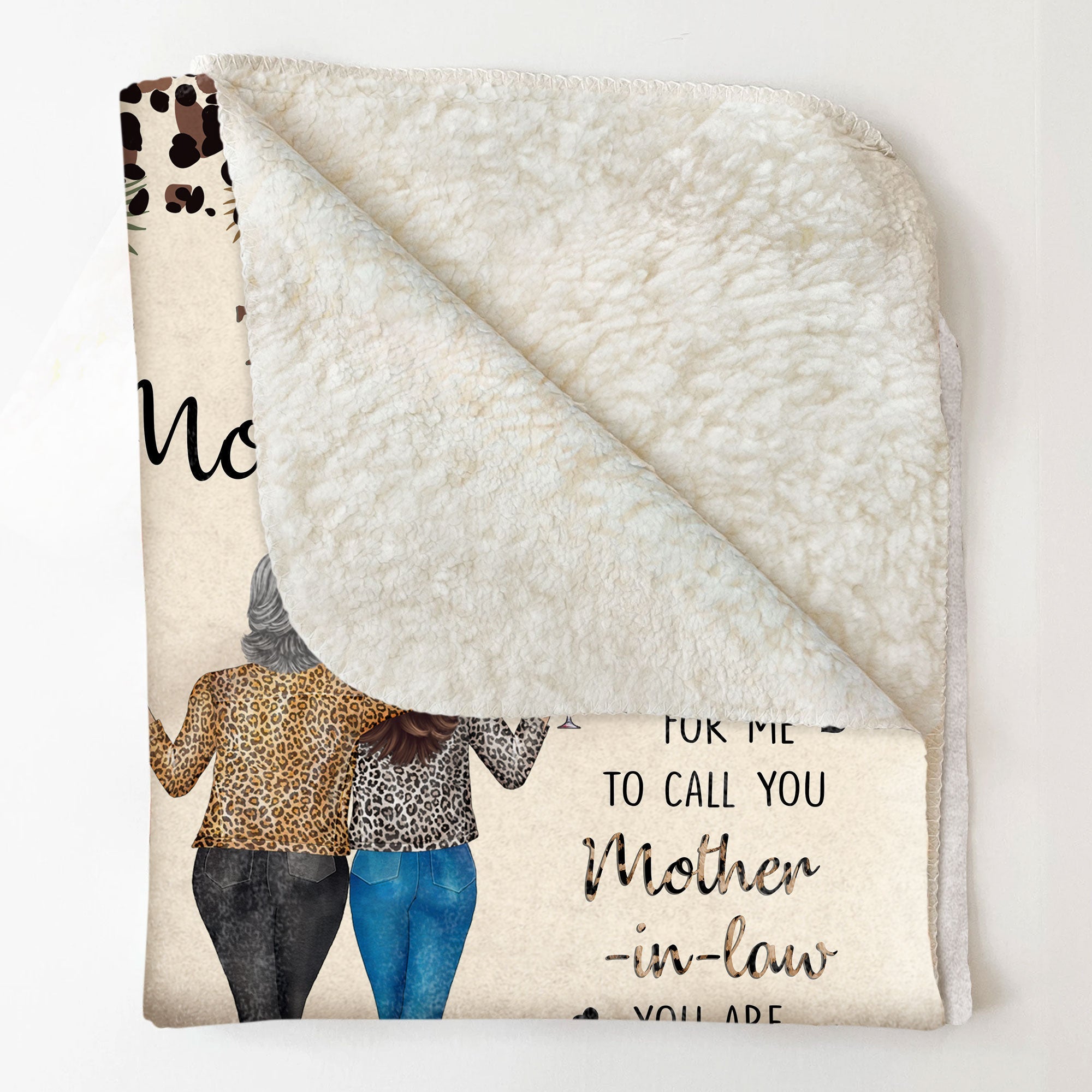 To My Mother-In-Law Life Has Given Me The Gift Of You - Personalized Blanket