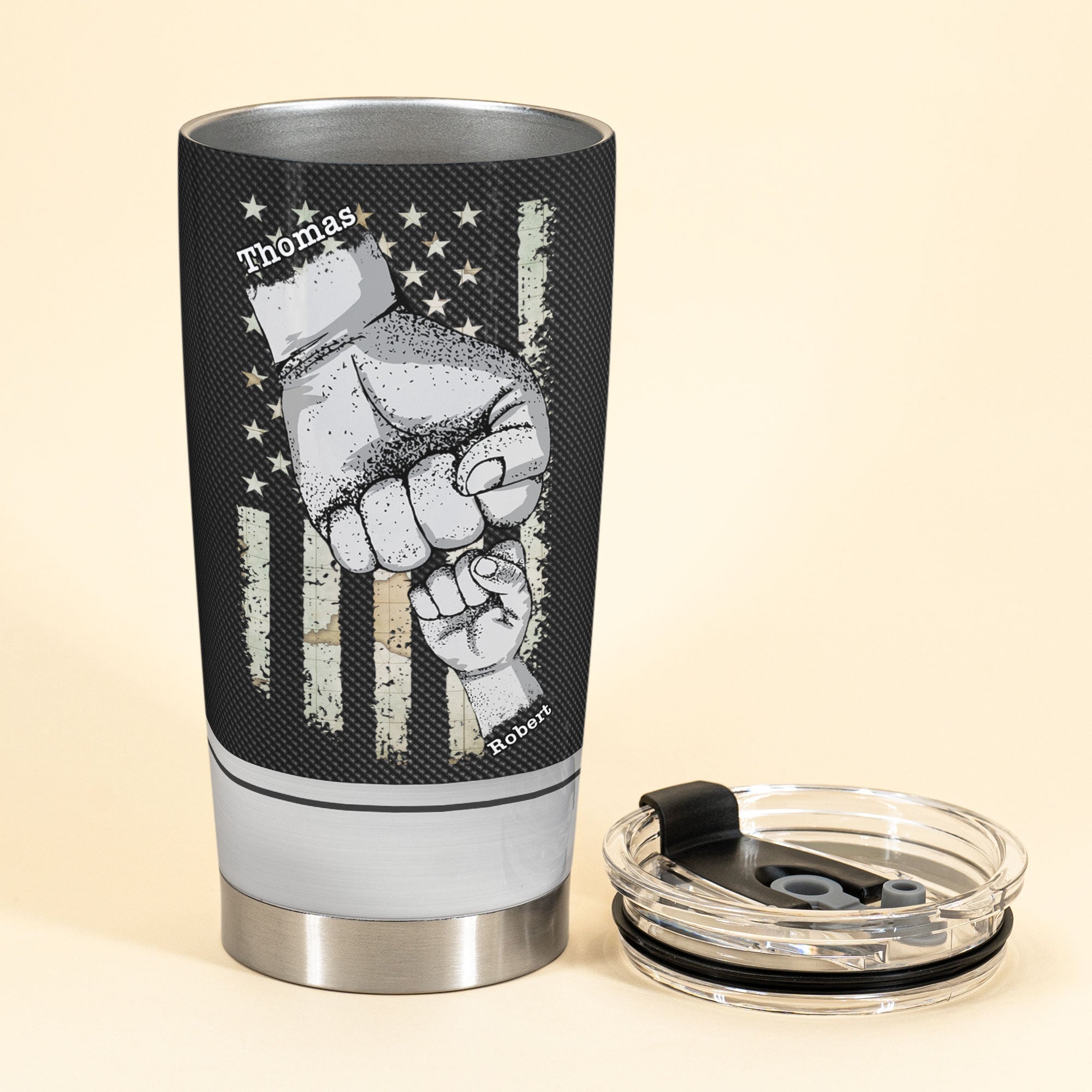 To My Stepped Up Dad - Personalized Tumbler Cup