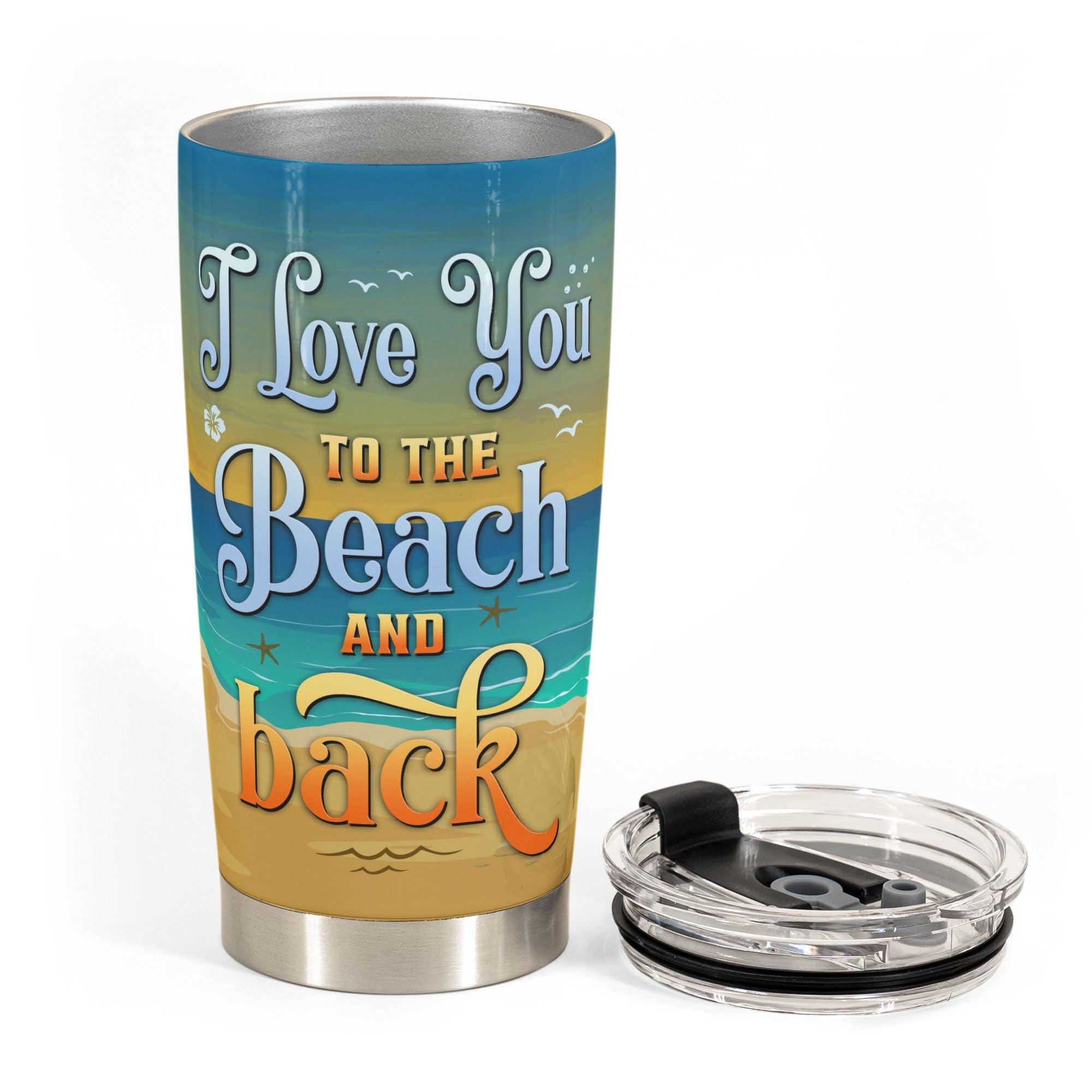 To The Beach & Back - Personalized Tumbler Cup