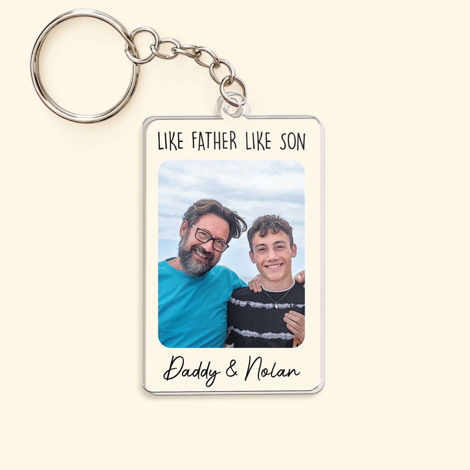 To The Best Dad In The World - Personalized Acrylic Photo Keychain