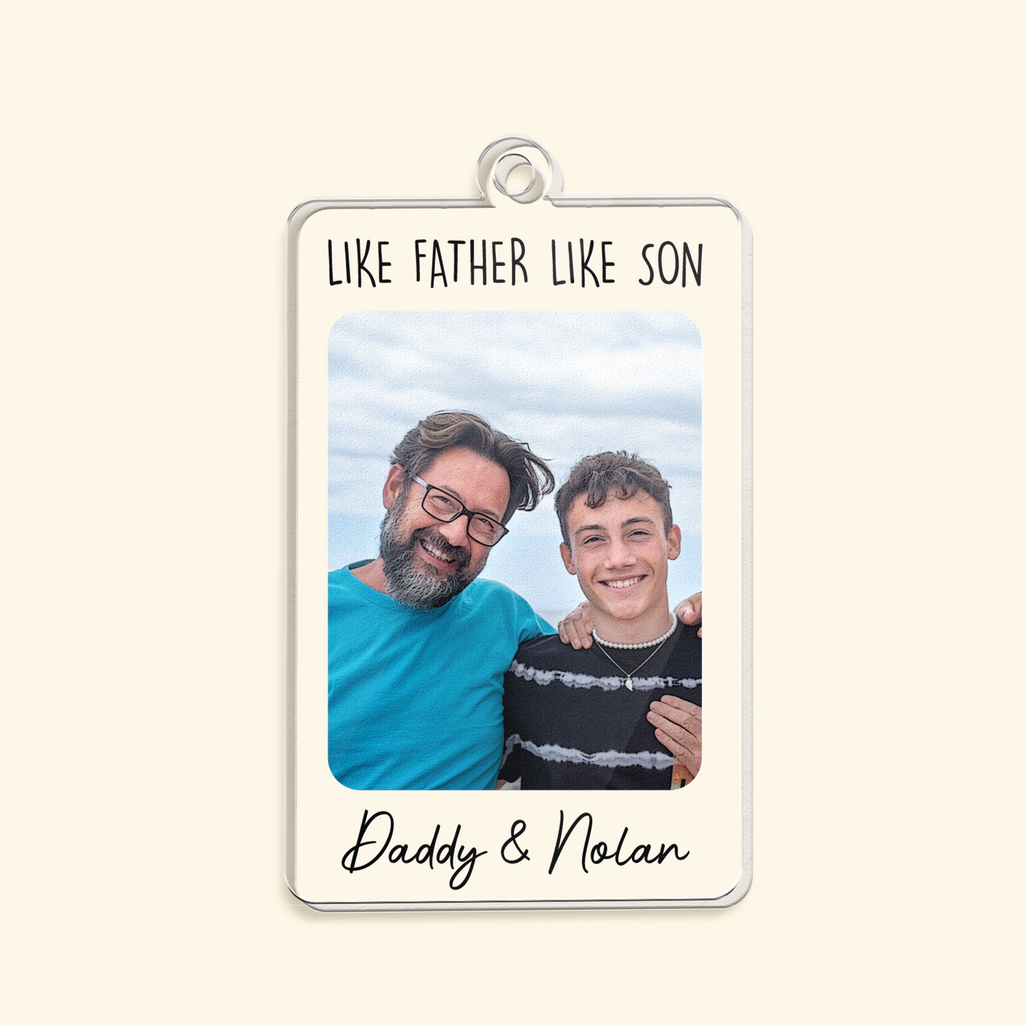 To The Best Dad In The World - Personalized Acrylic Photo Keychain