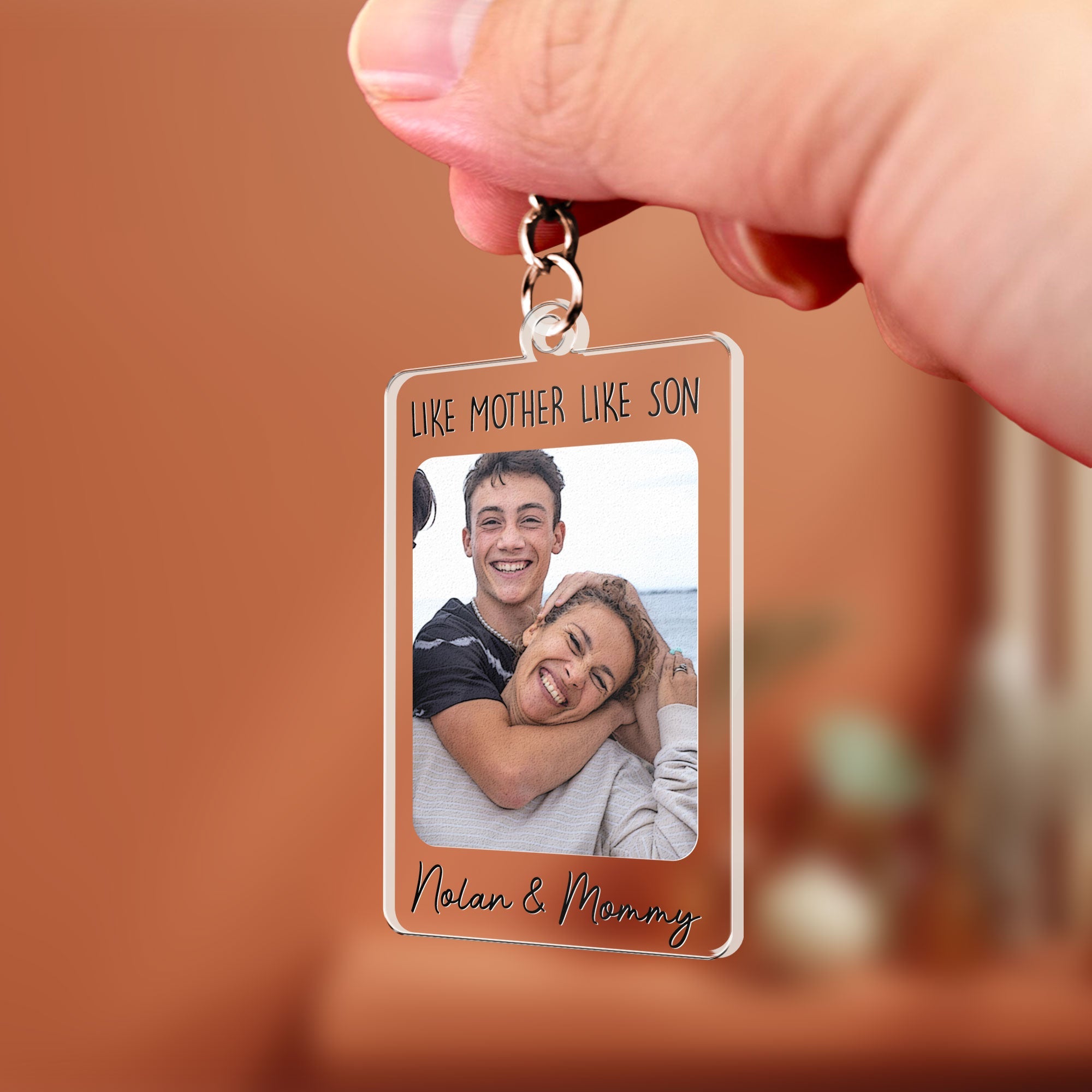 To The Best Mom In The World - Personalized Acrylic Photo Keychain