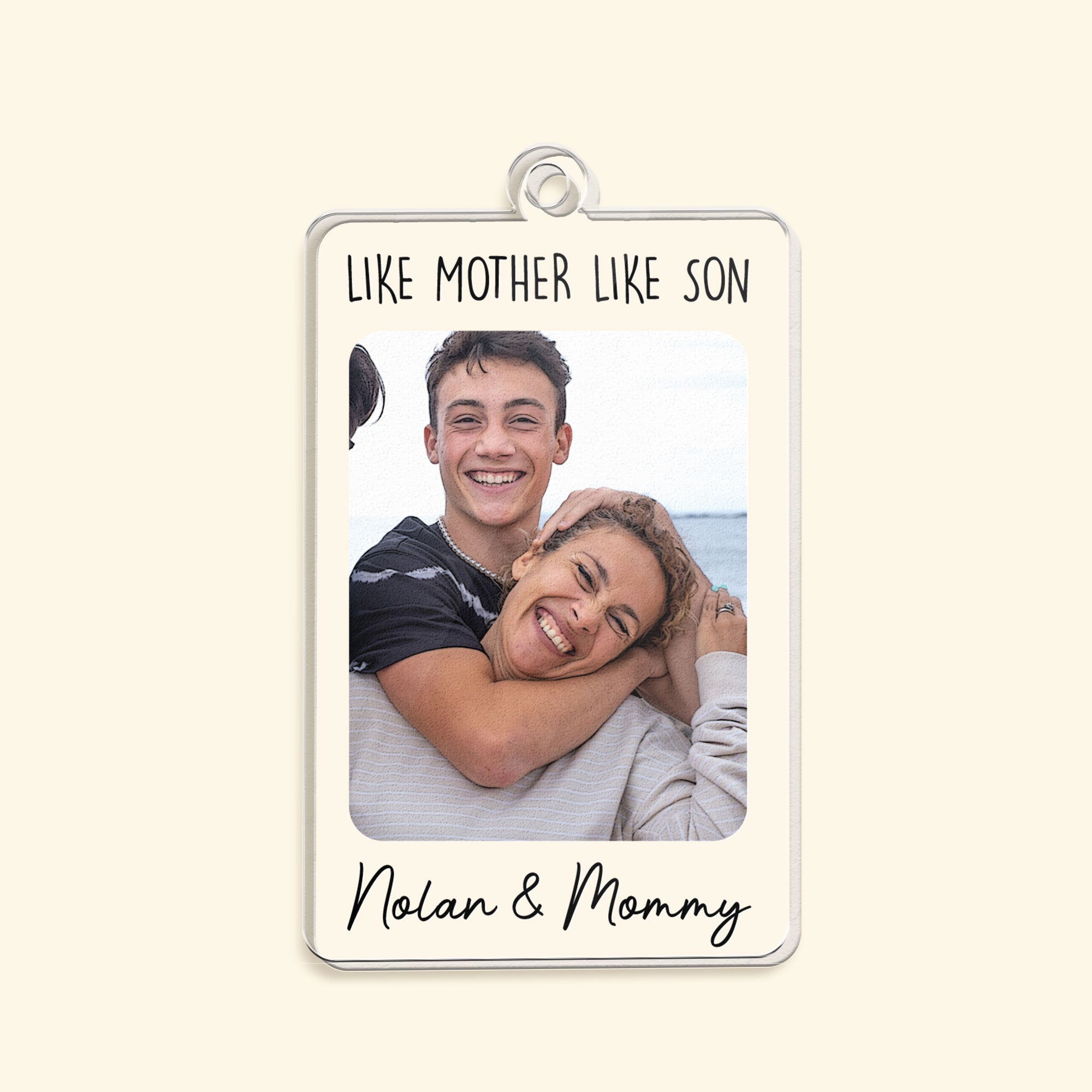 To The Best Mom In The World - Personalized Acrylic Photo Keychain