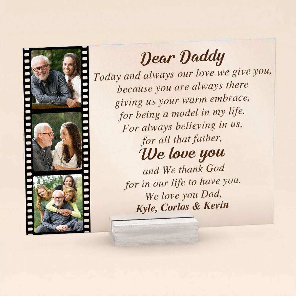 Today And Always My Love I Give You - Personalized Acrylic Photo Plaque