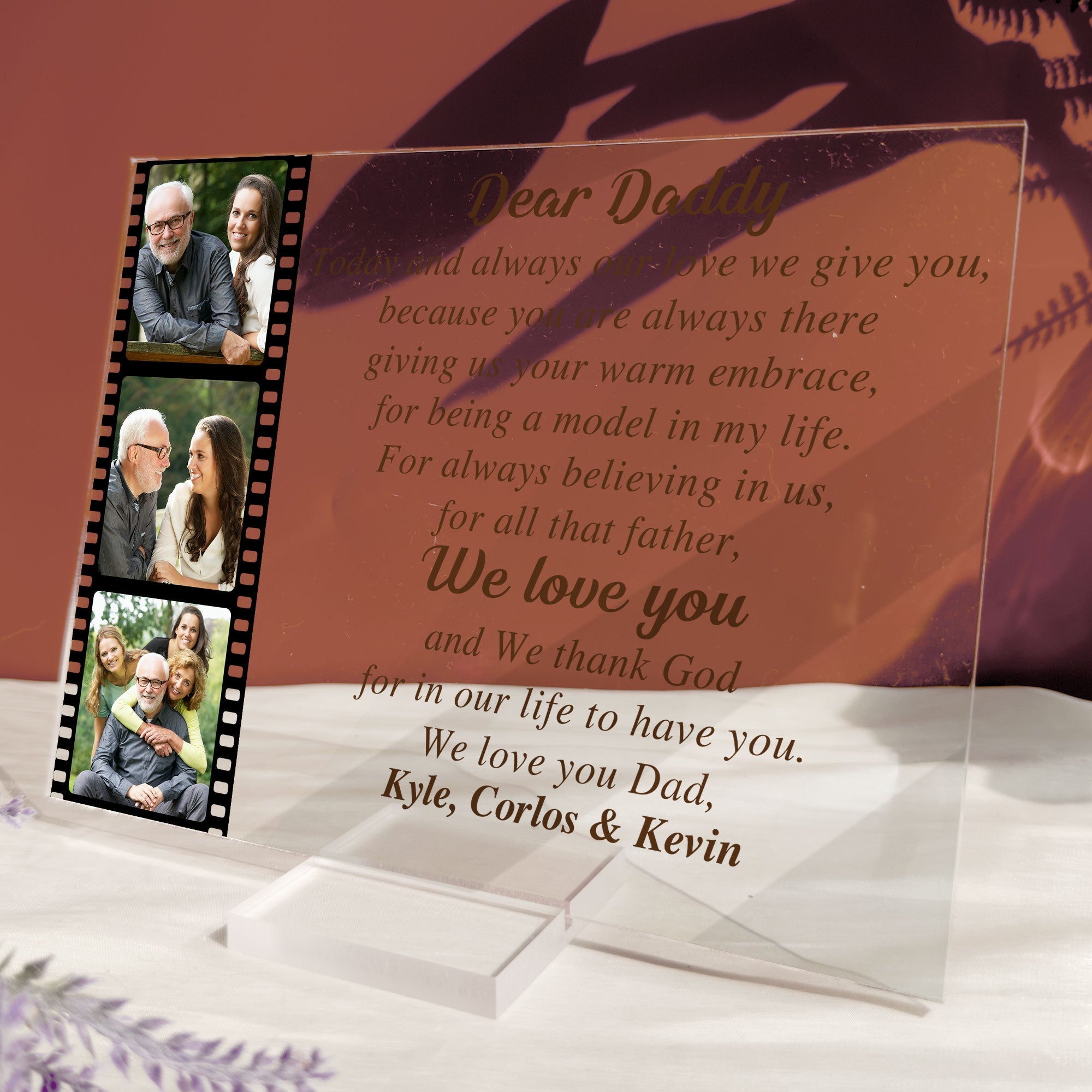 Today And Always My Love I Give You - Personalized Acrylic Photo Plaque