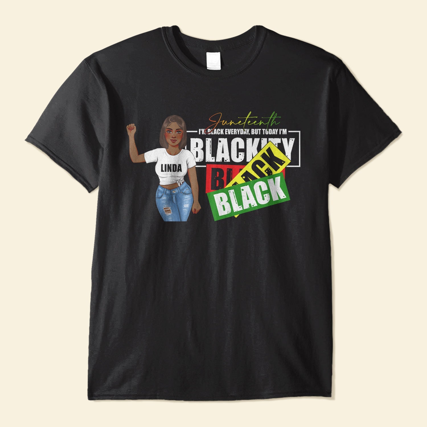 Today I'M Blackcity - Personalized Shirt - Juneteenth Independence Day, Black history Gift For Black Woman, Black Girl - Black Lives Matter