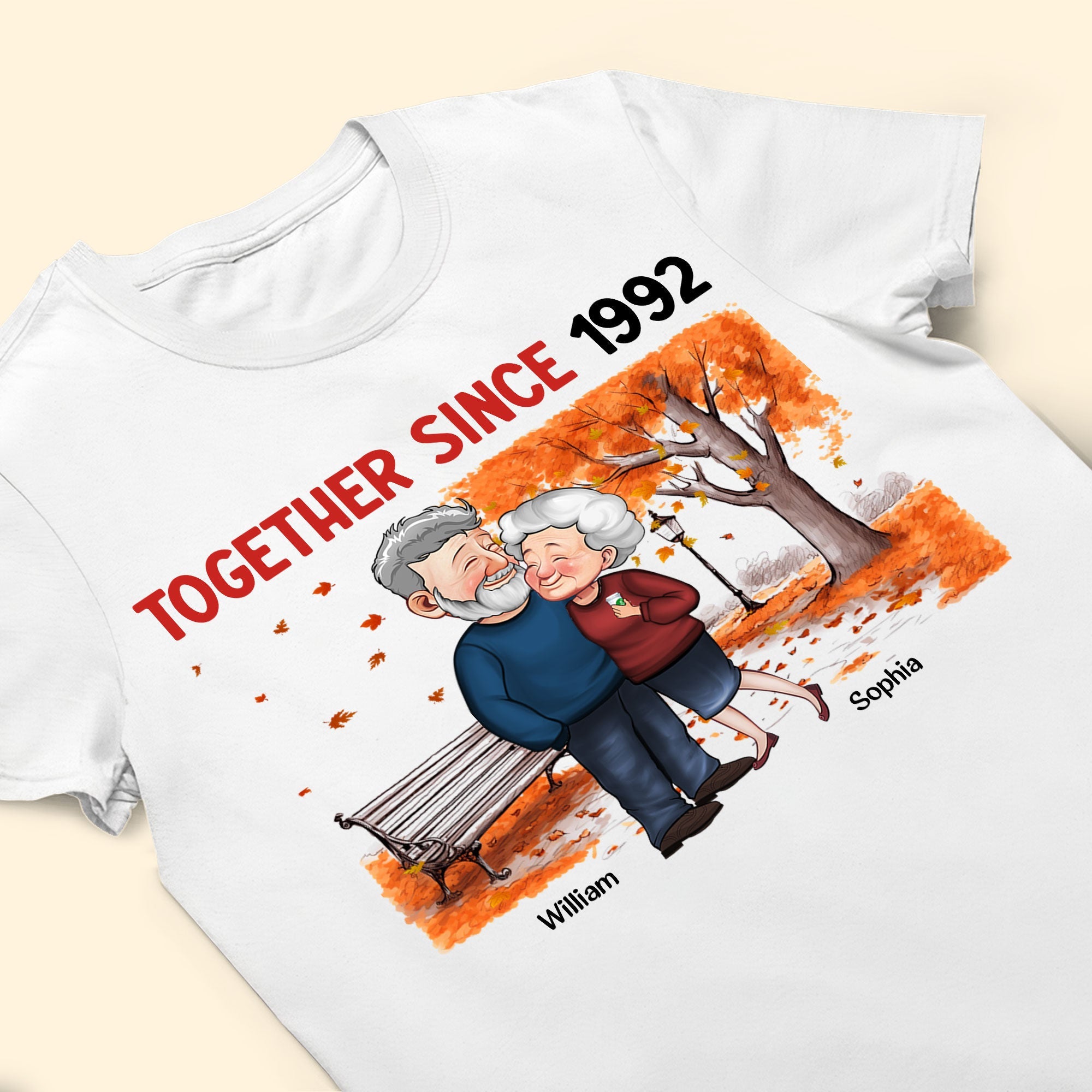 Together Since Old Couples Anniversary - Personalized Shirt