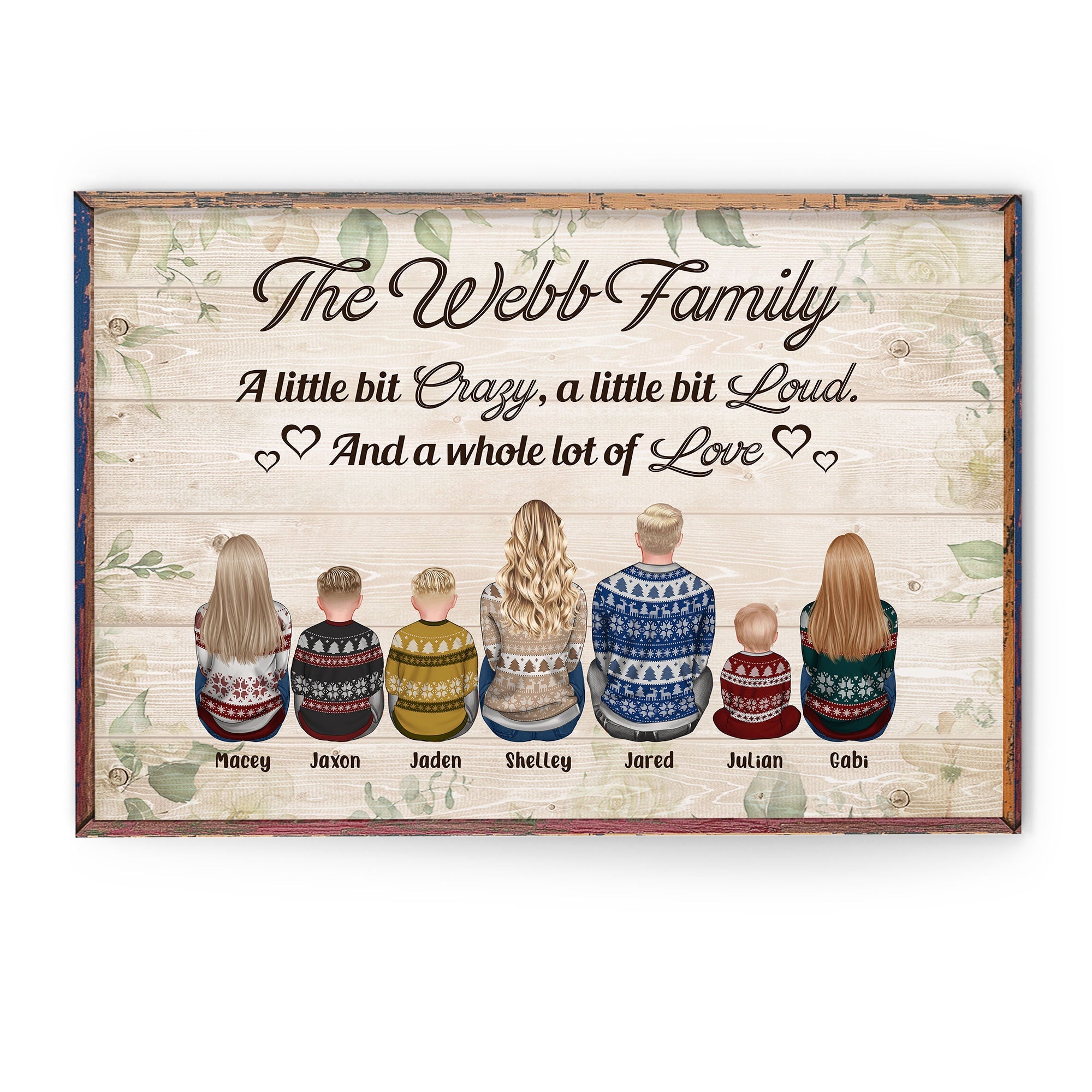 Together We Make A Family - Personalized Poster/Wrapped Canvas - Christmas Gift For Family