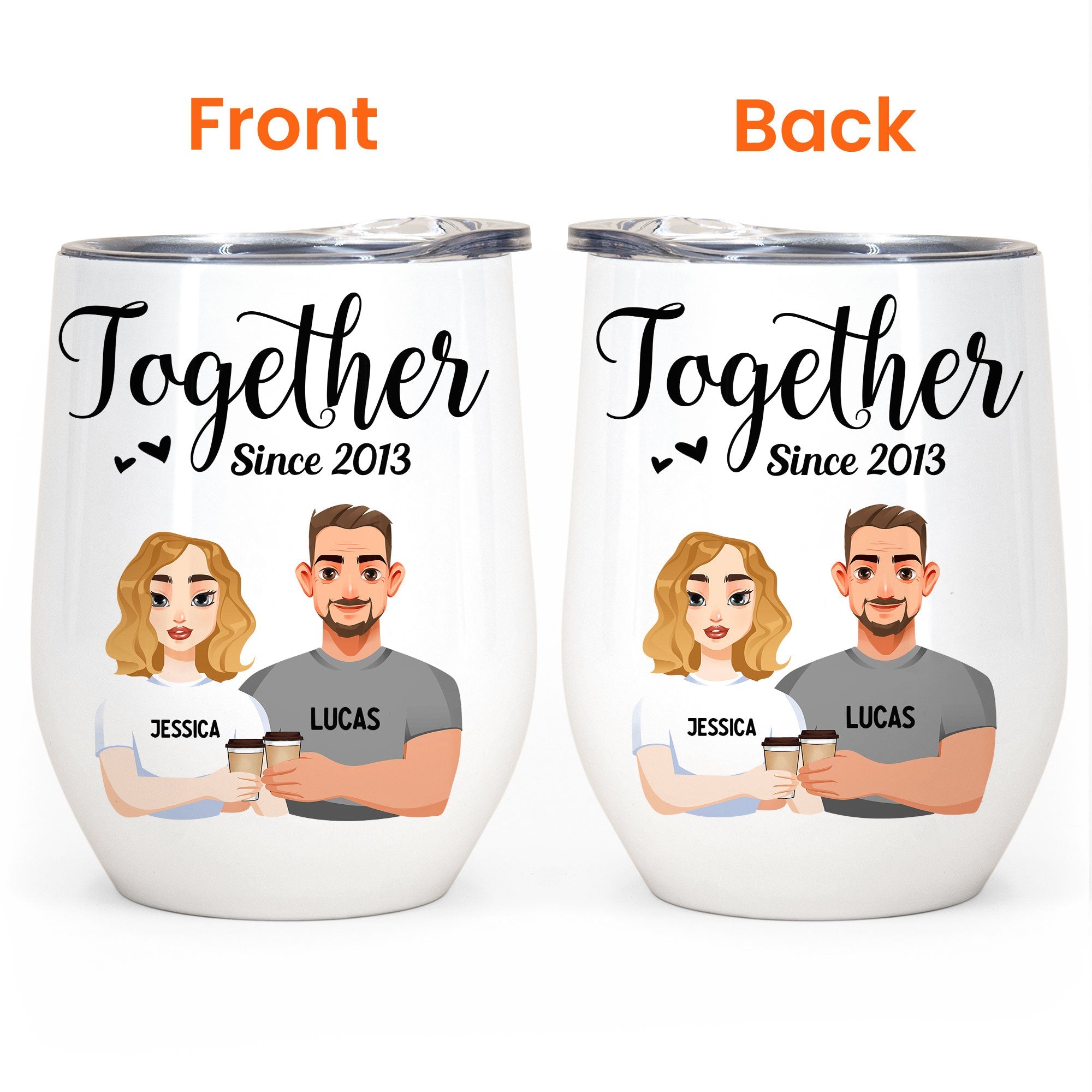 Together Since - Personalized Couple Tumblers