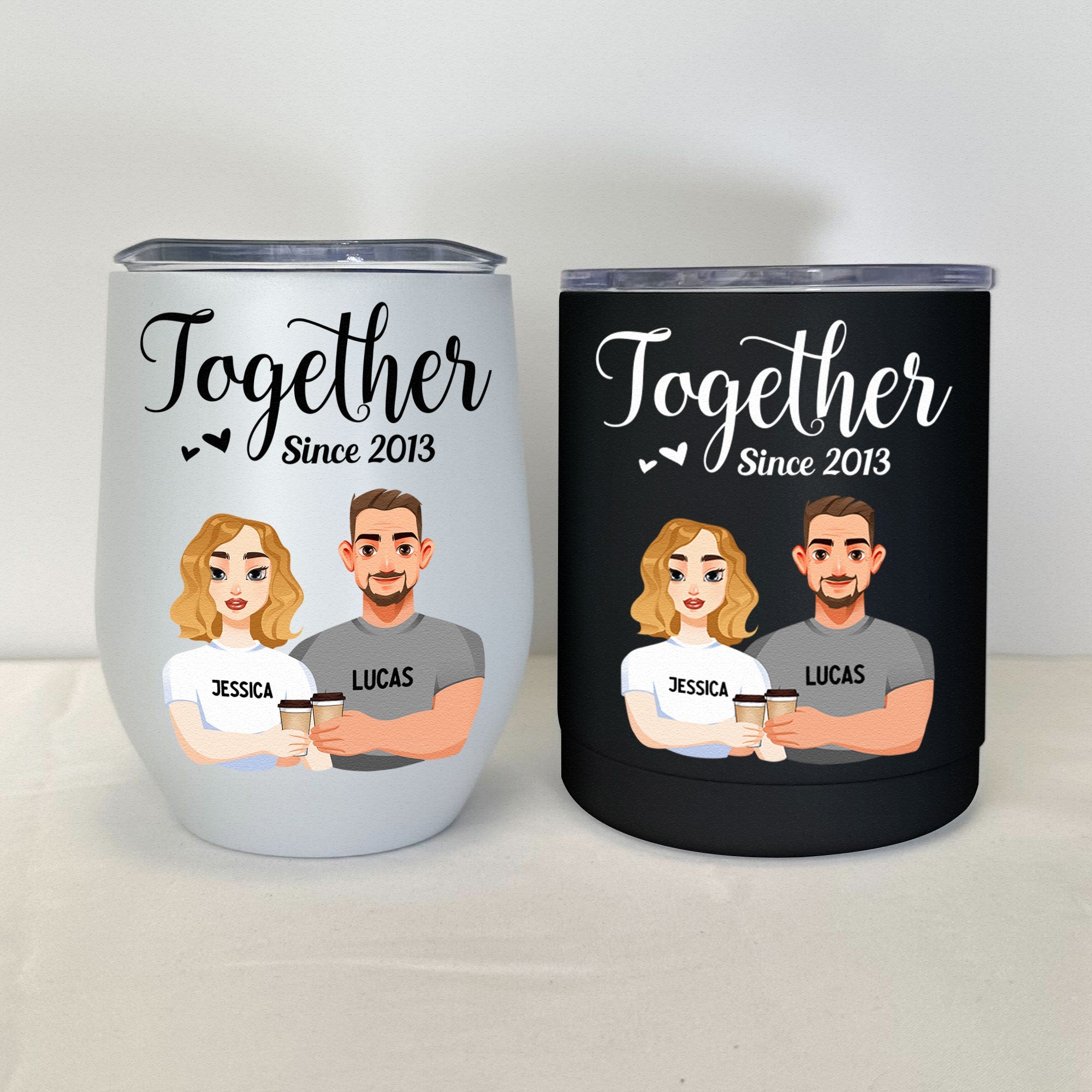 Together Since - Personalized Couple Tumblers