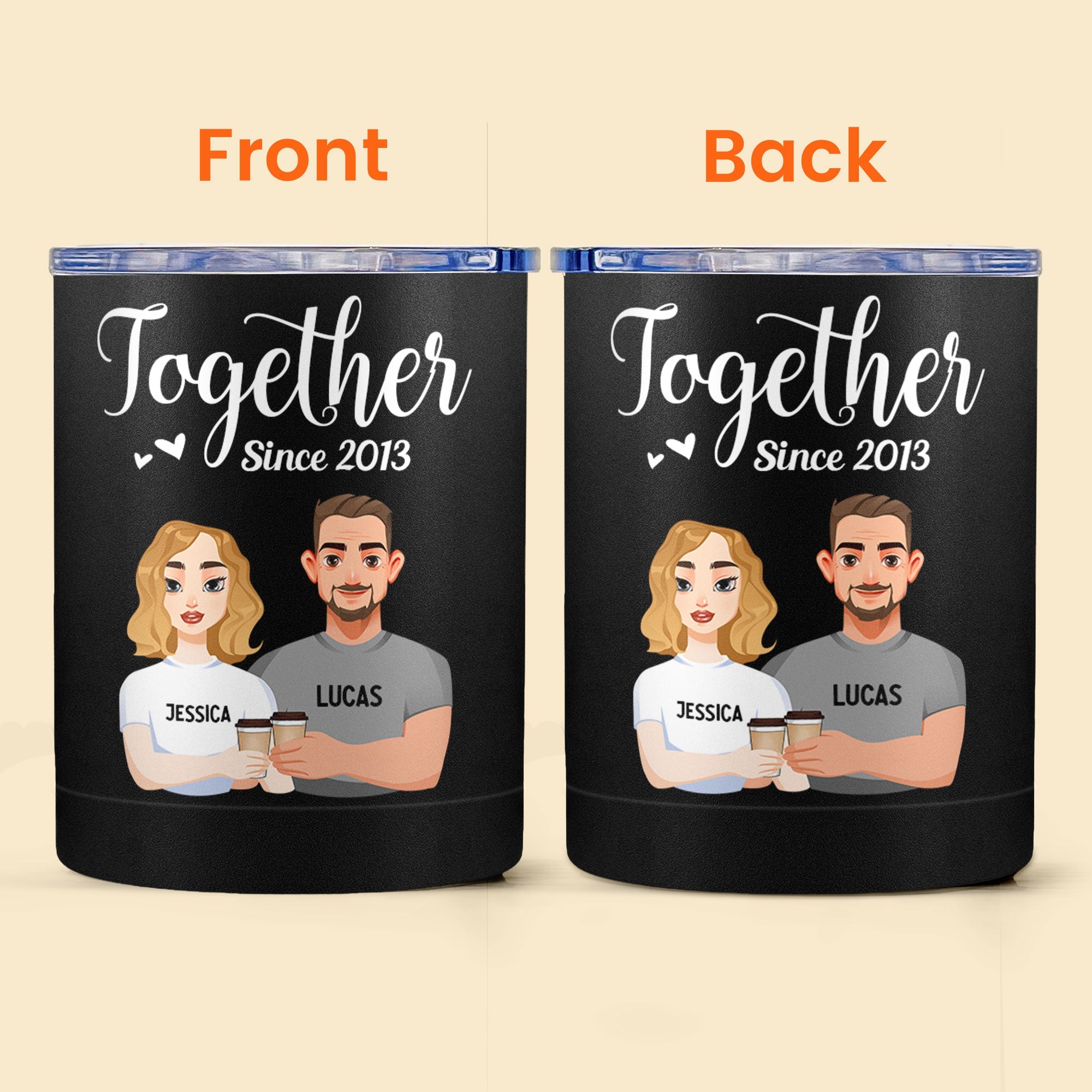 Together Since - Personalized Couple Tumblers