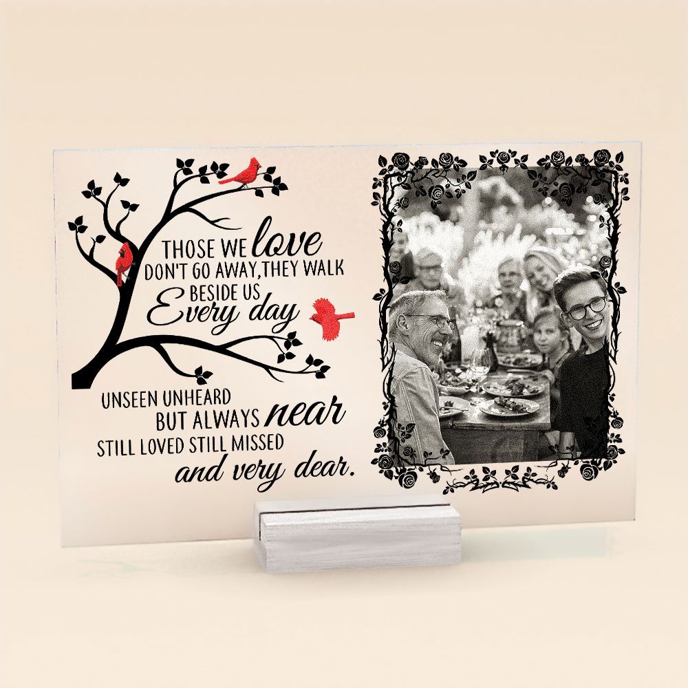 Unseen Unheard But Always Near - Personalized Acrylic Photo Plaque